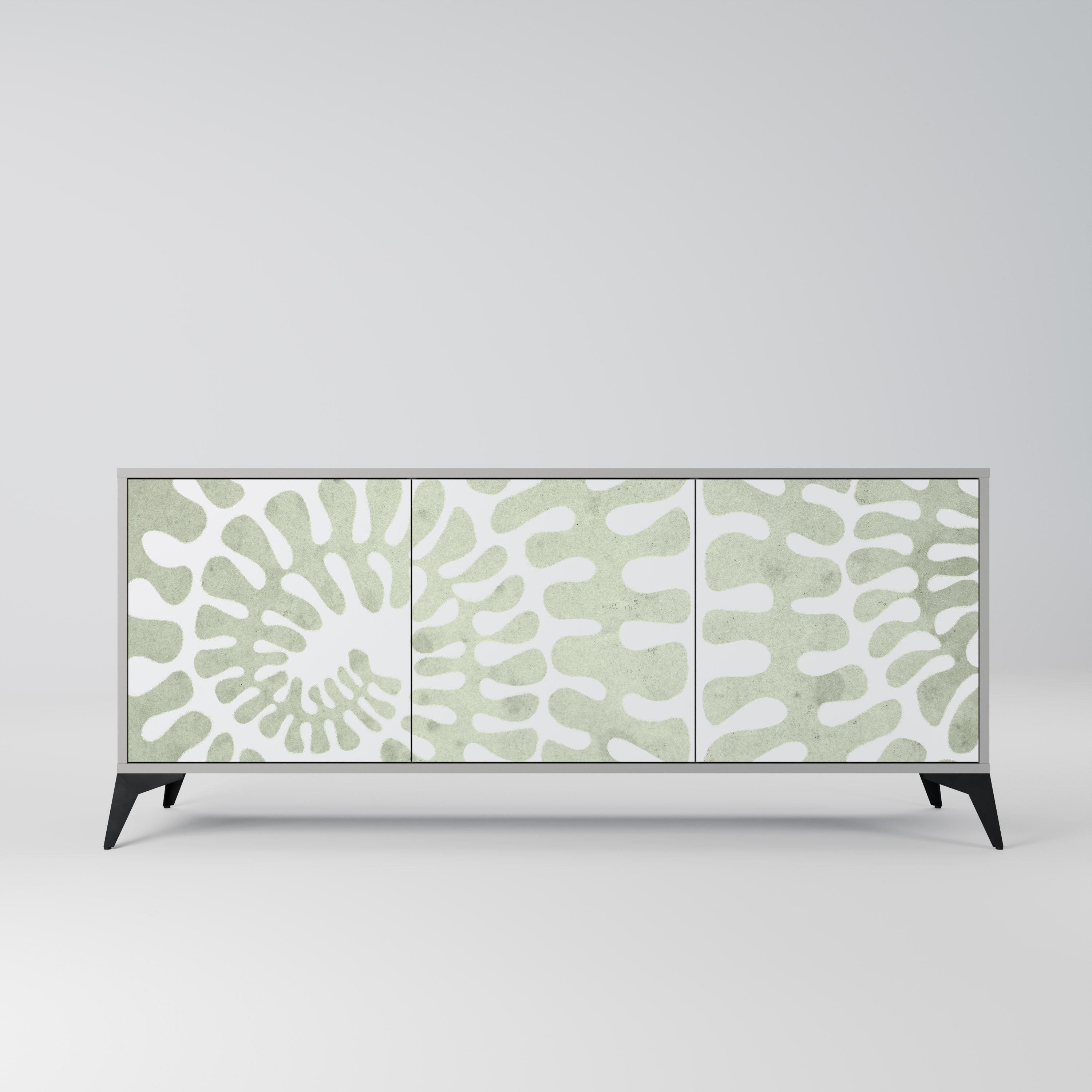 HELIX DANCE 3-Door Sideboard in Grey Finish