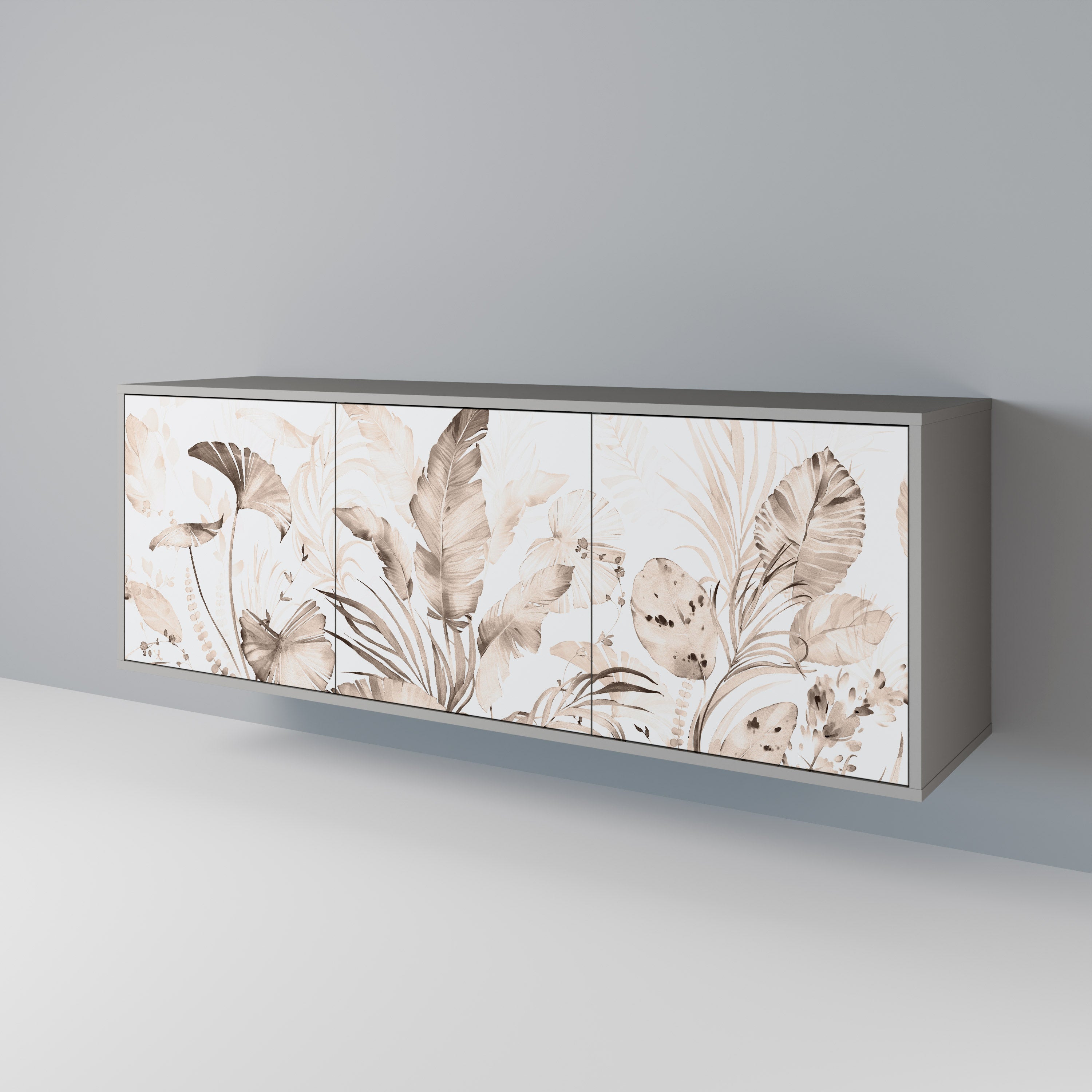 Aparador WILD TENDERNESS de 3 puertas en acabado gris