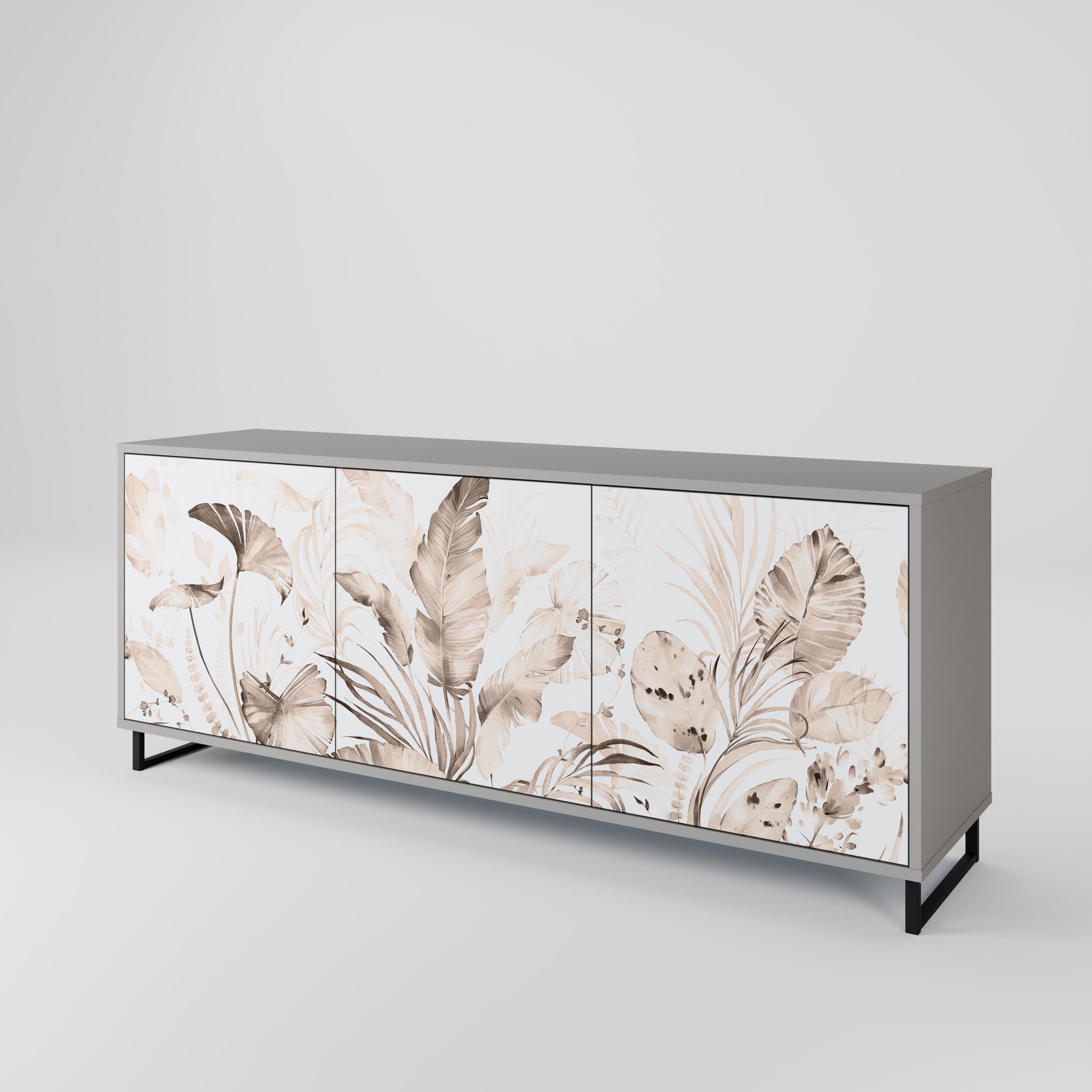 Aparador WILD TENDERNESS de 3 puertas en acabado gris