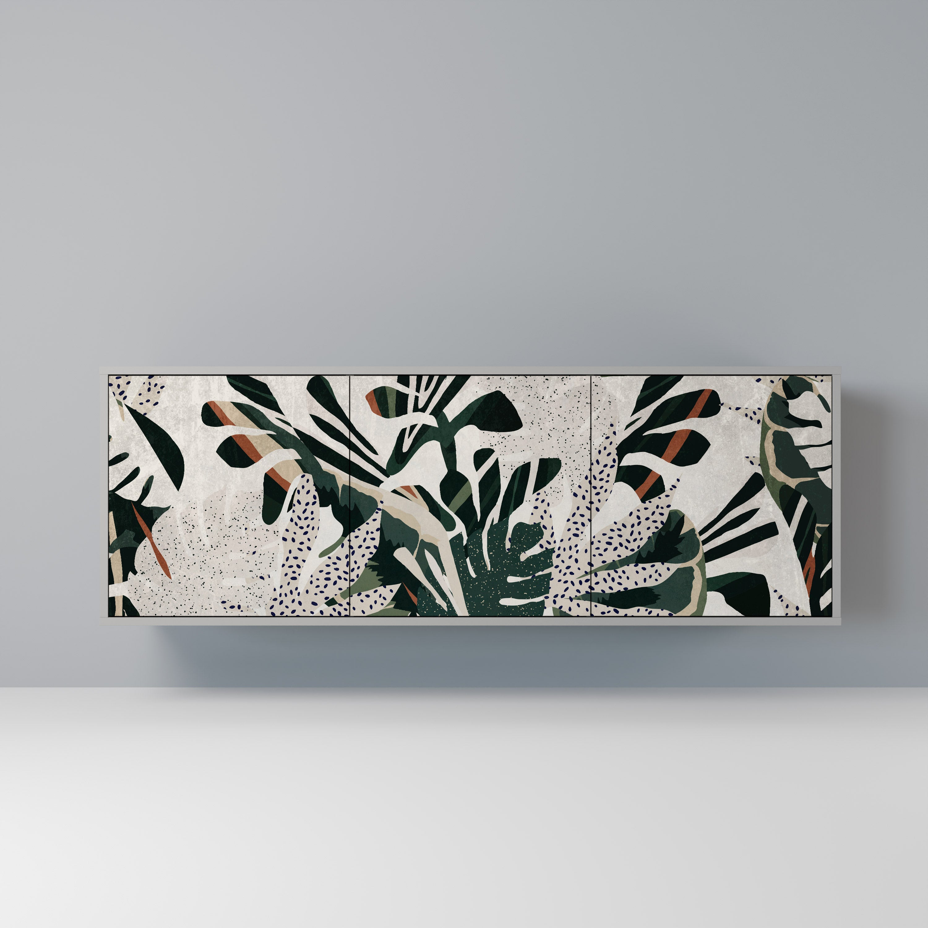 Aparador VERDURE FORMATION de 3 puertas en acabado gris