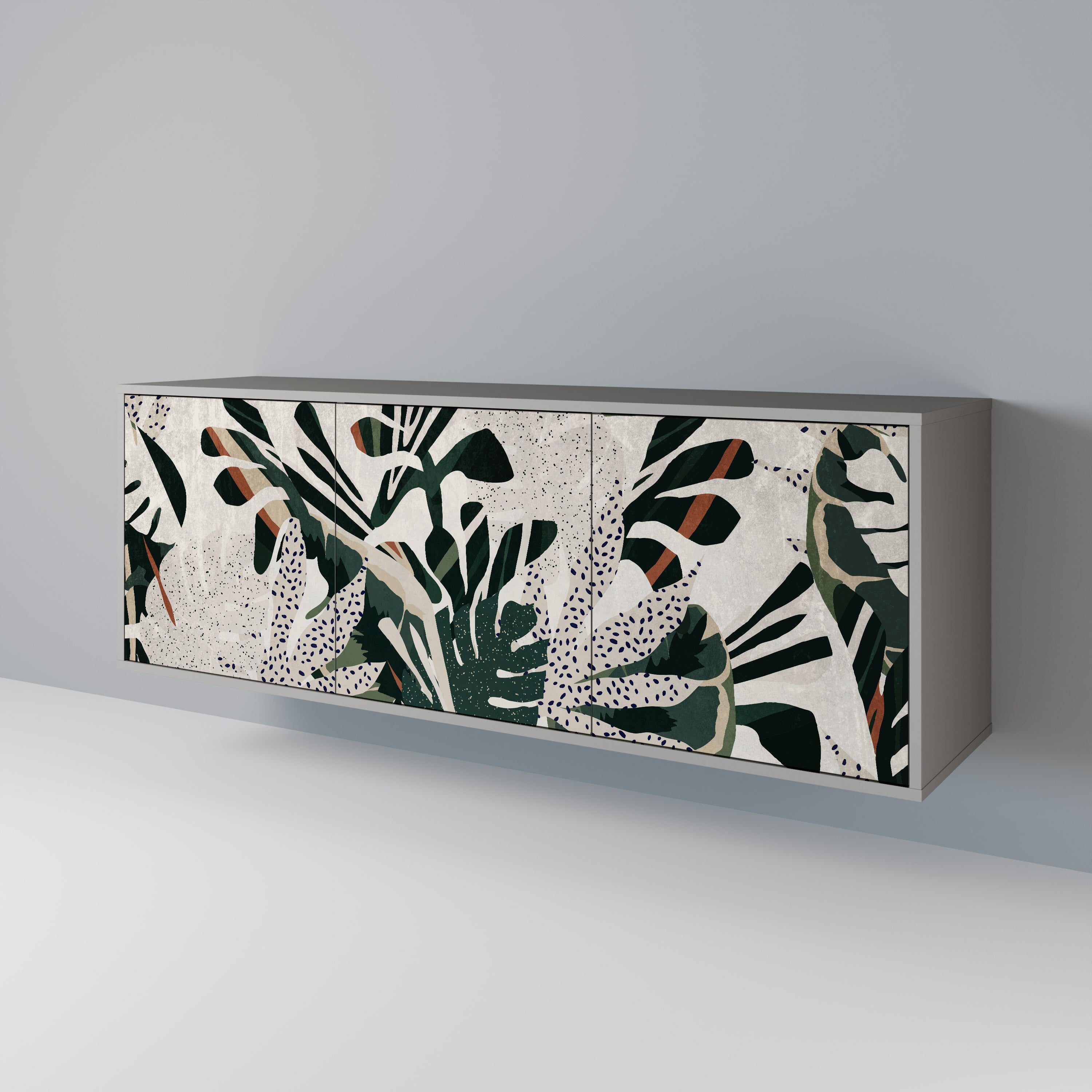Aparador VERDURE FORMATION de 3 puertas en acabado gris