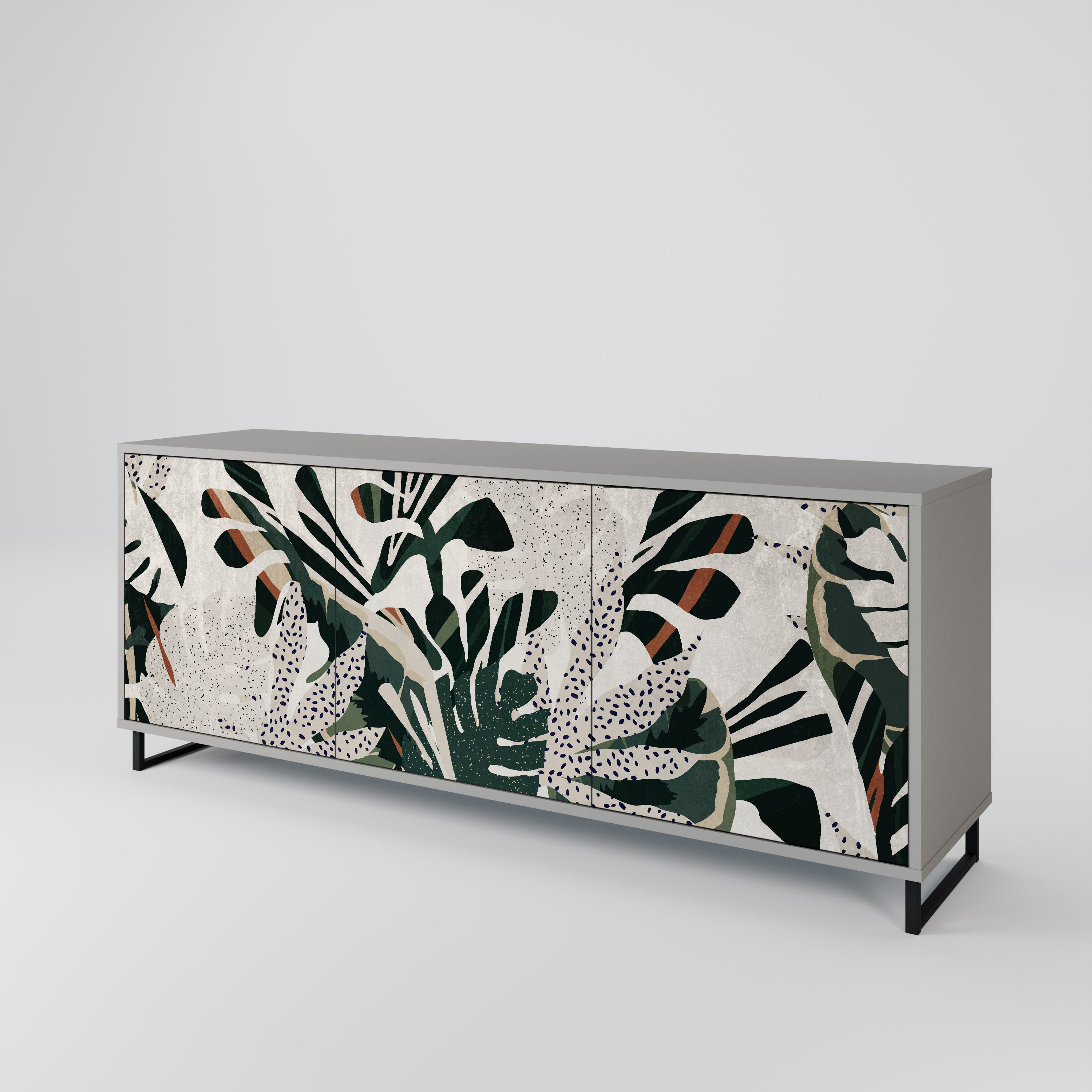 Aparador VERDURE FORMATION de 3 puertas en acabado gris