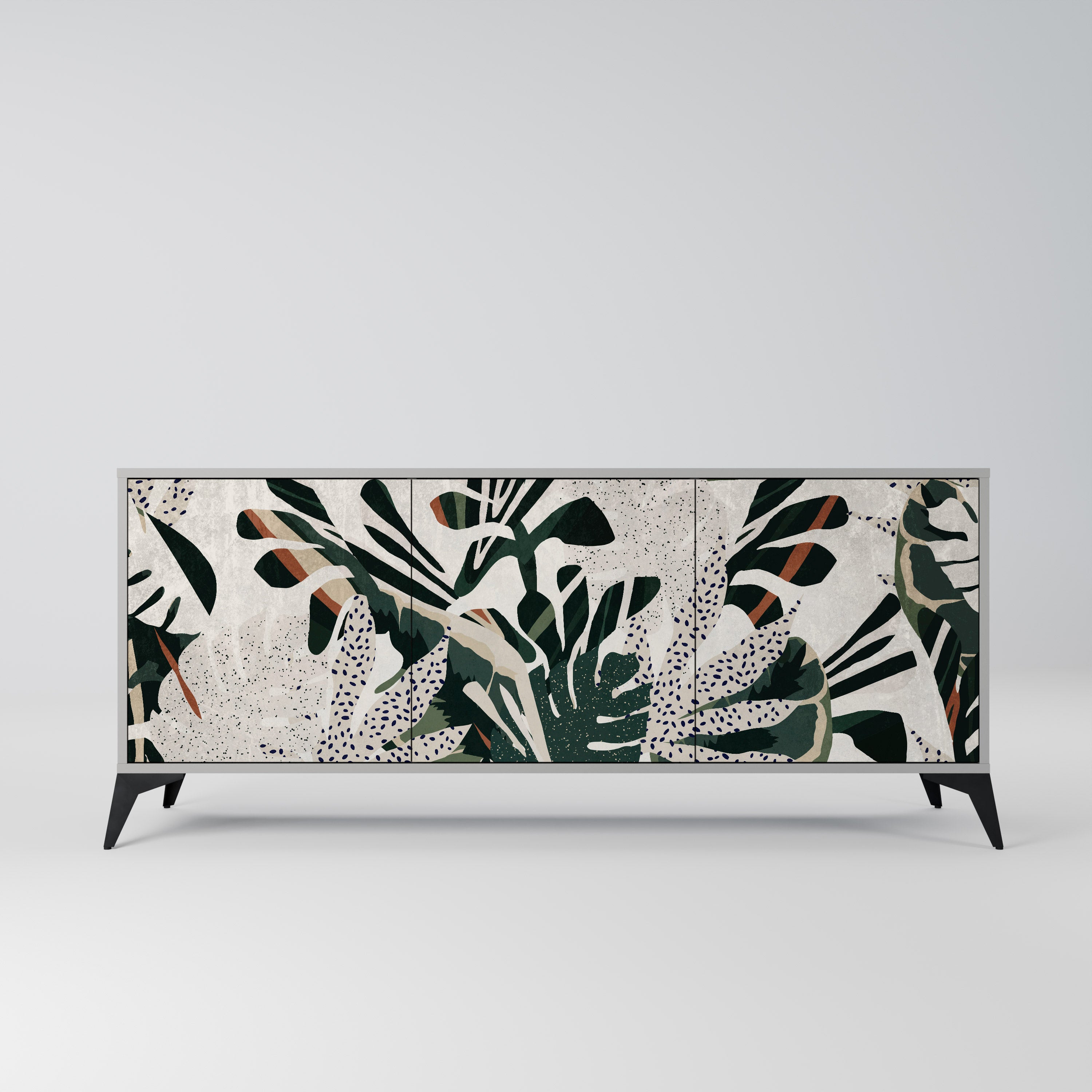 Aparador VERDURE FORMATION de 3 puertas en acabado gris