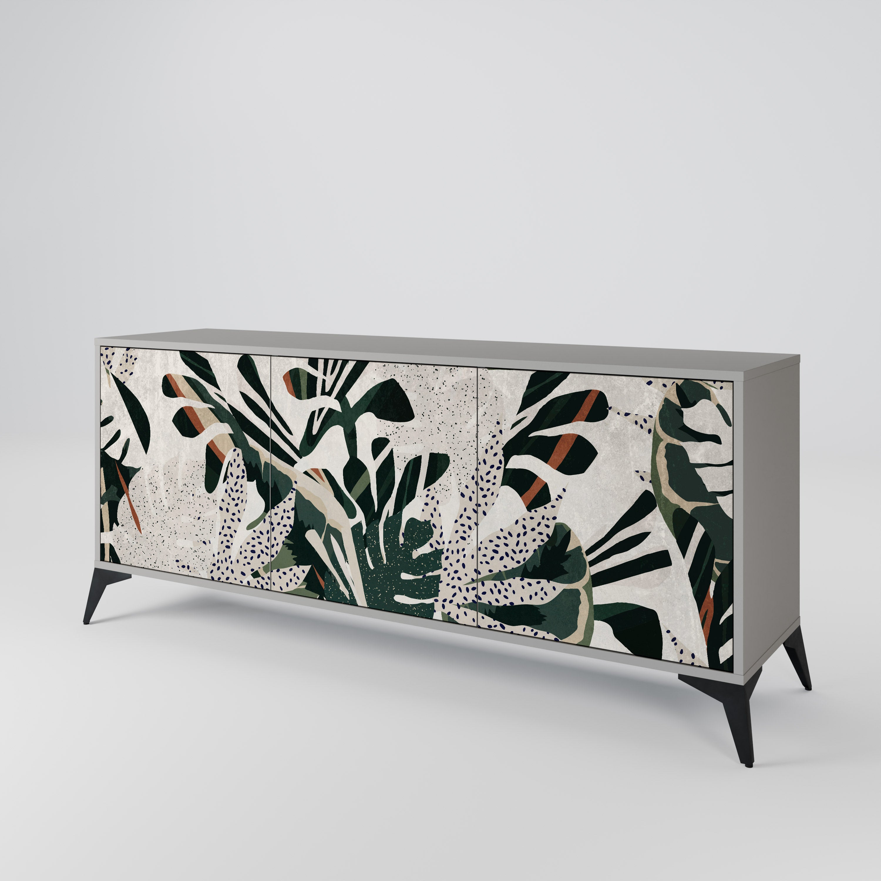Aparador VERDURE FORMATION de 3 puertas en acabado gris