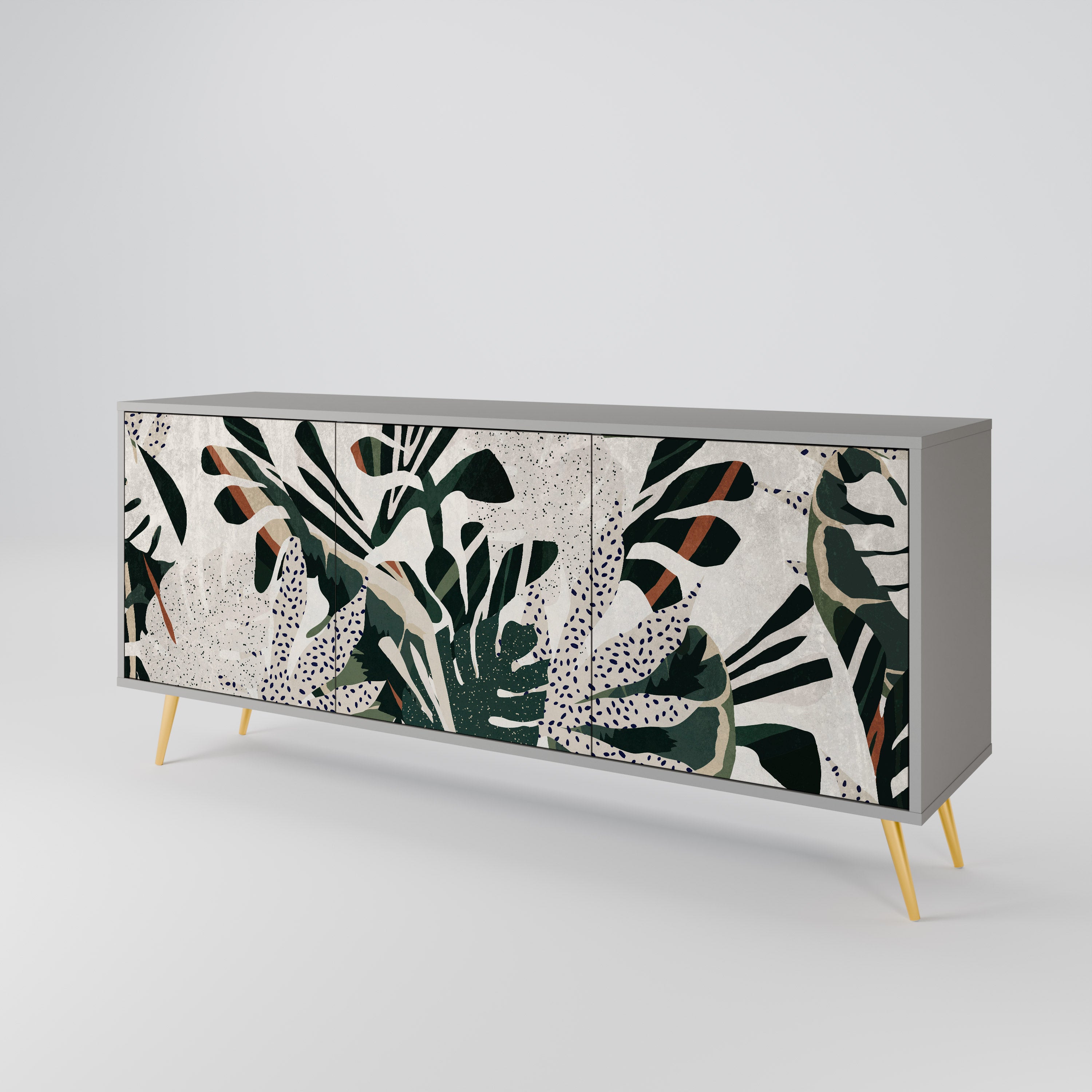 Aparador VERDURE FORMATION de 3 puertas en acabado gris
