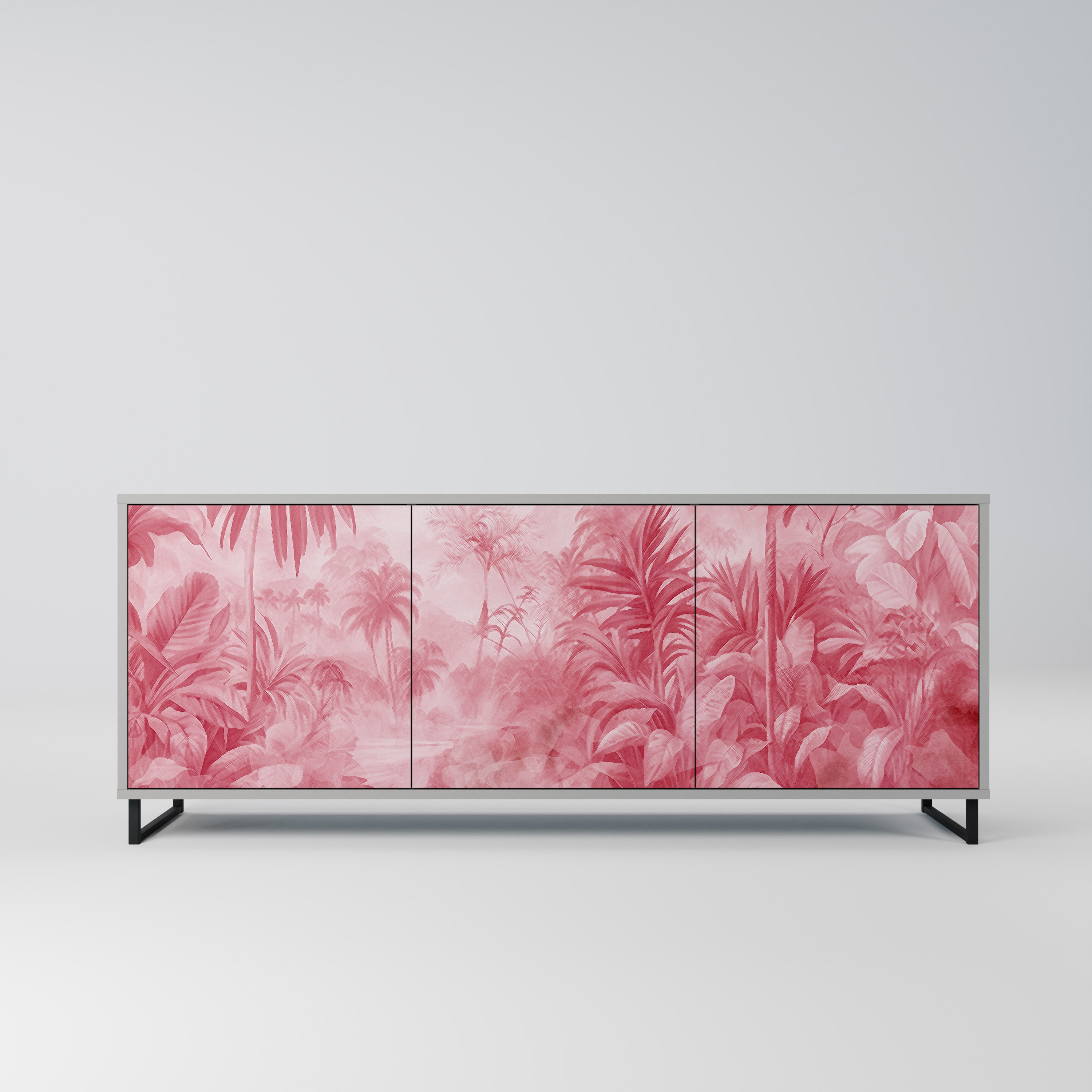 Aparador SWEET TROPICS de 3 puertas en acabado gris