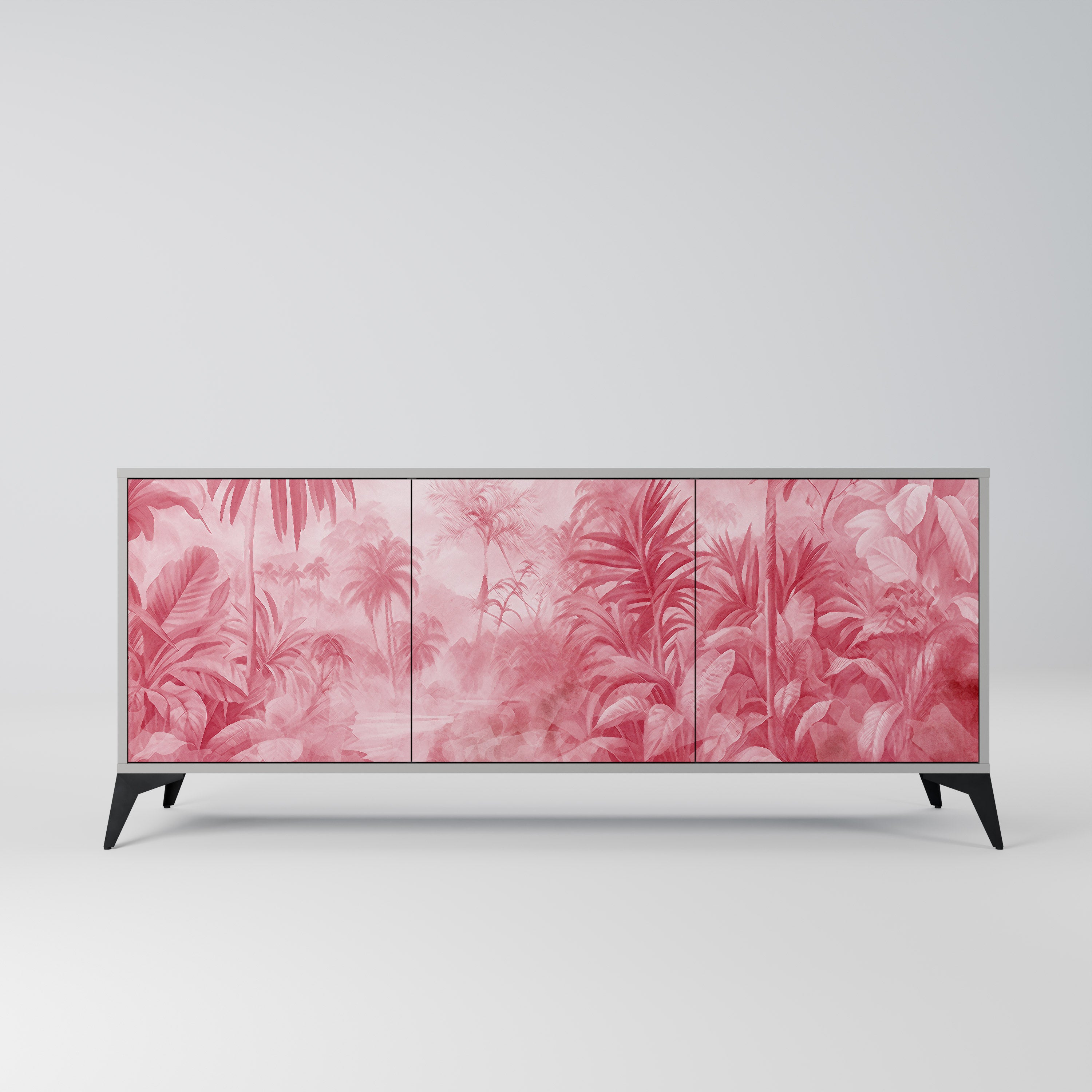Aparador SWEET TROPICS de 3 puertas en acabado gris