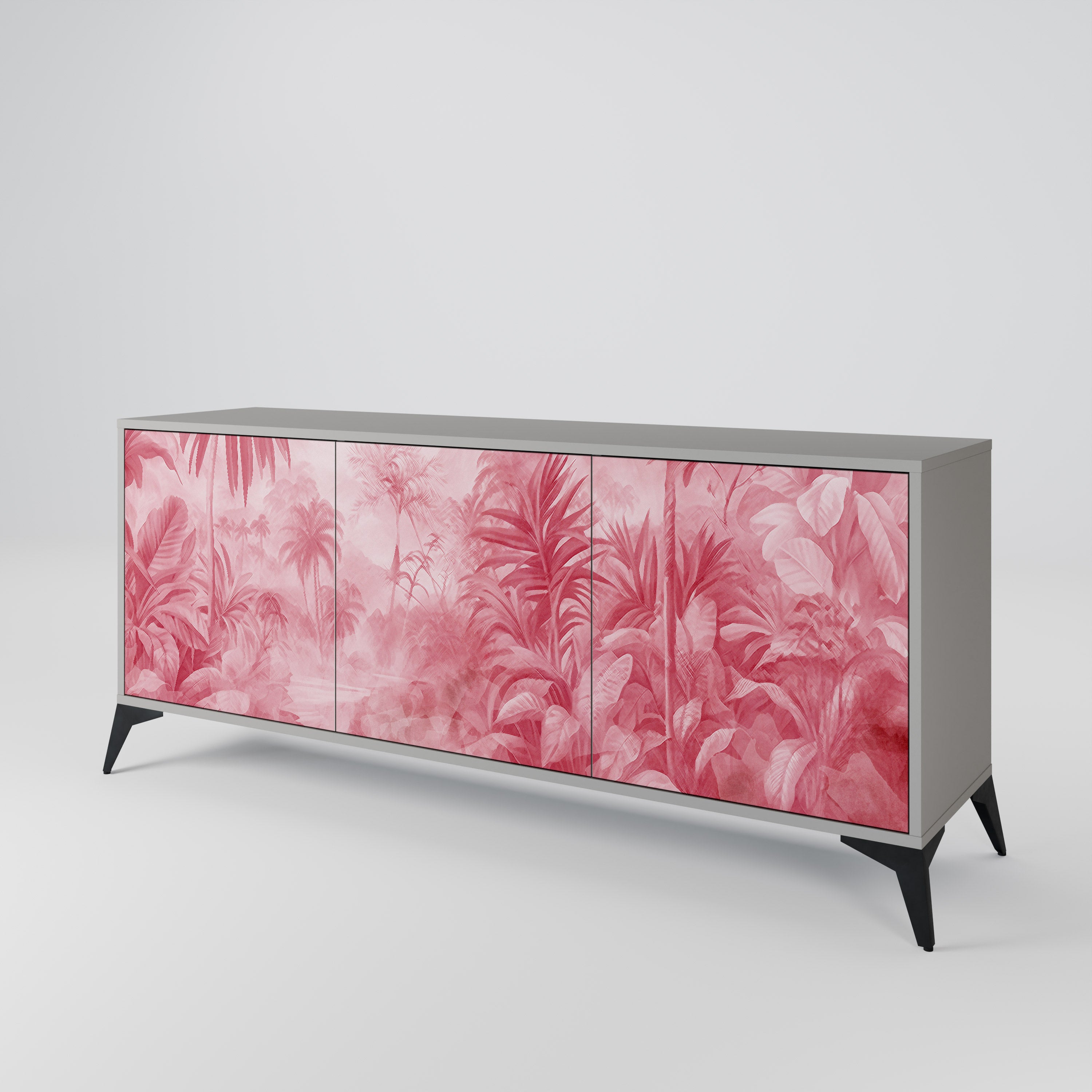 Aparador SWEET TROPICS de 3 puertas en acabado gris