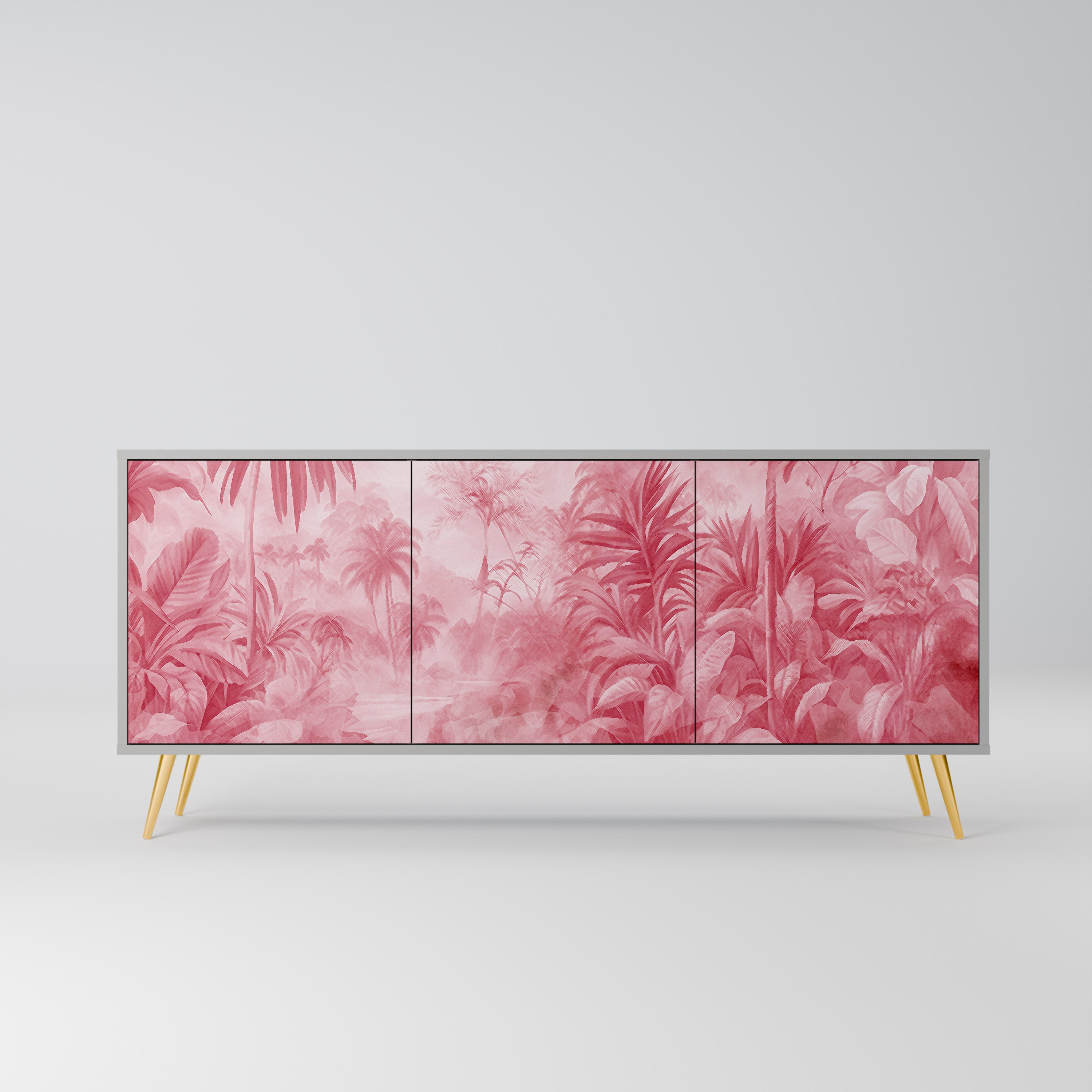 Aparador SWEET TROPICS de 3 puertas en acabado gris