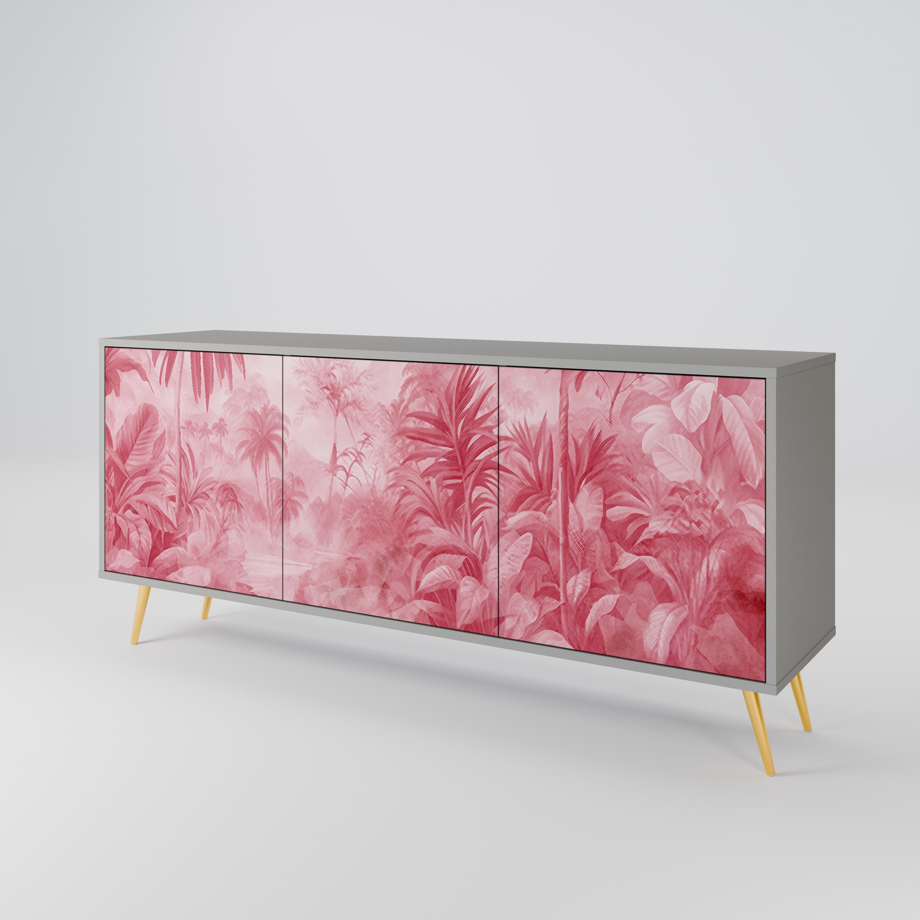 Aparador SWEET TROPICS de 3 puertas en acabado gris