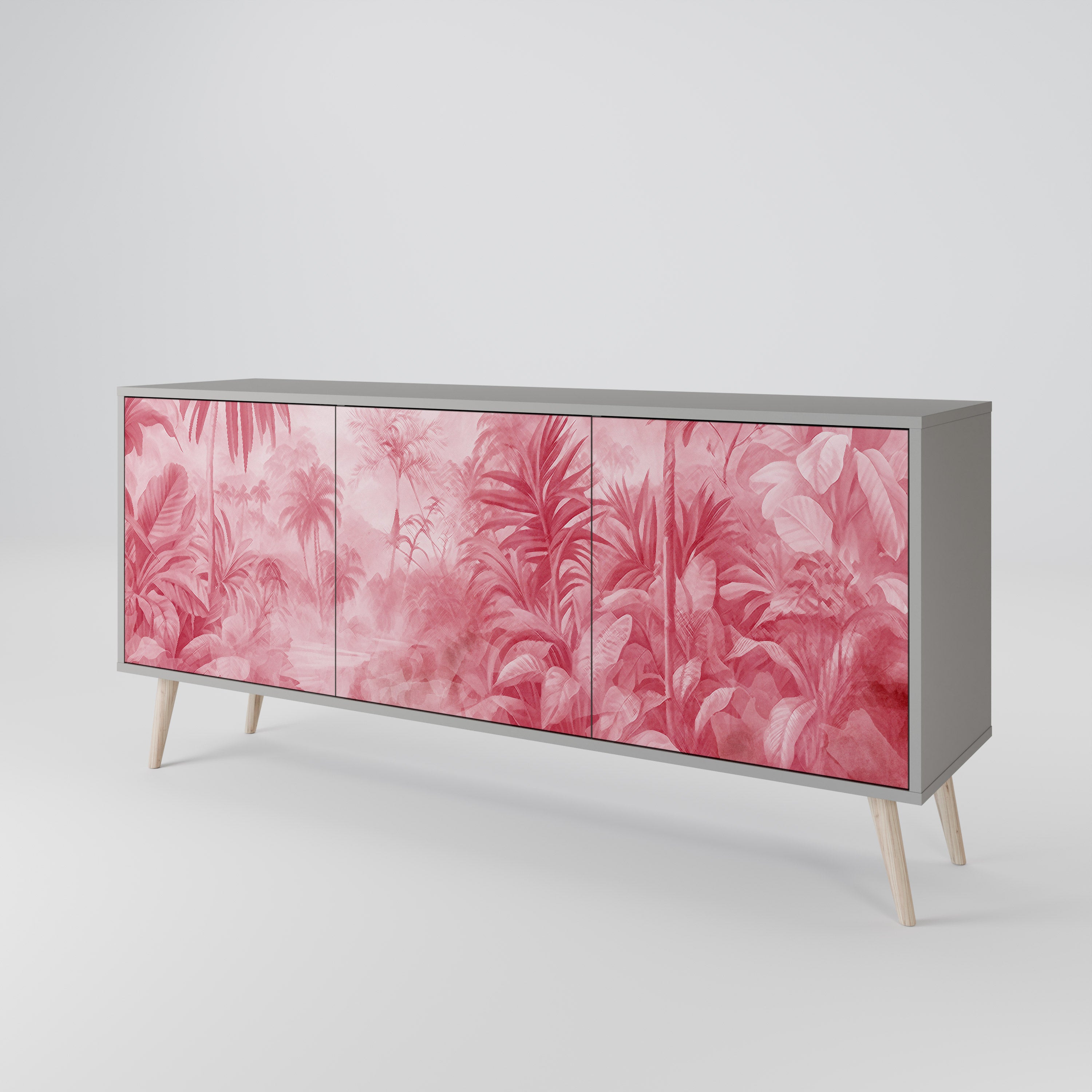 Aparador SWEET TROPICS de 3 puertas en acabado gris