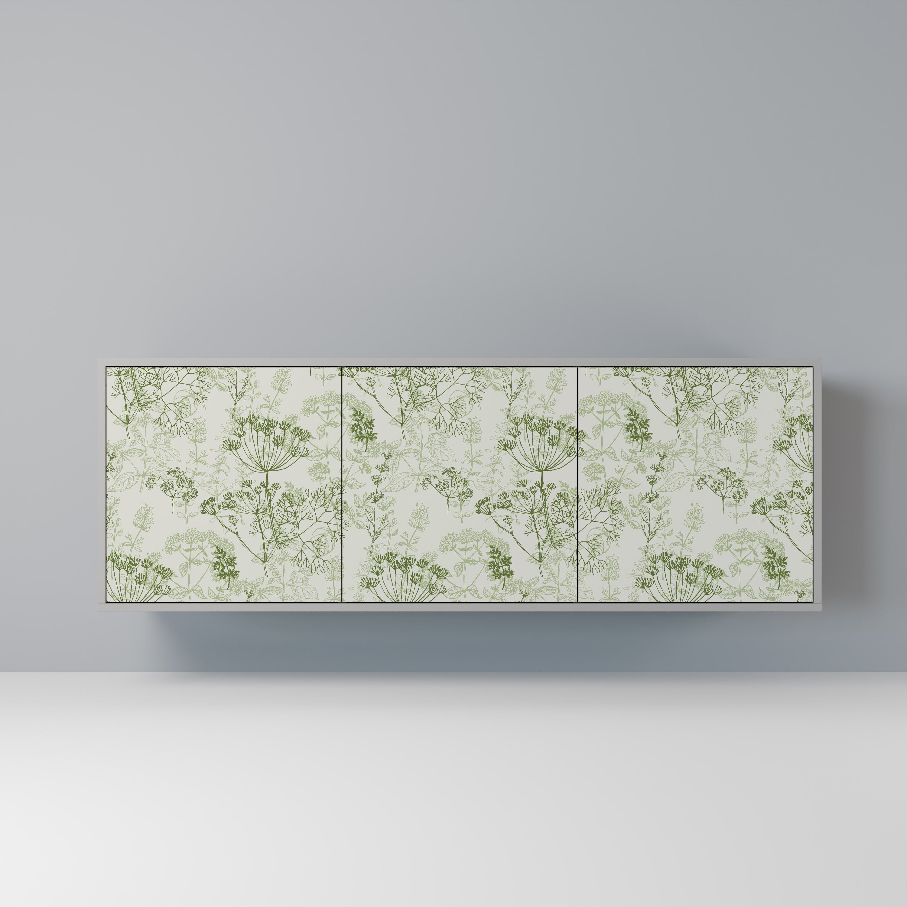 Aparador FENNEL BALDACHIN de 3 puertas en acabado gris