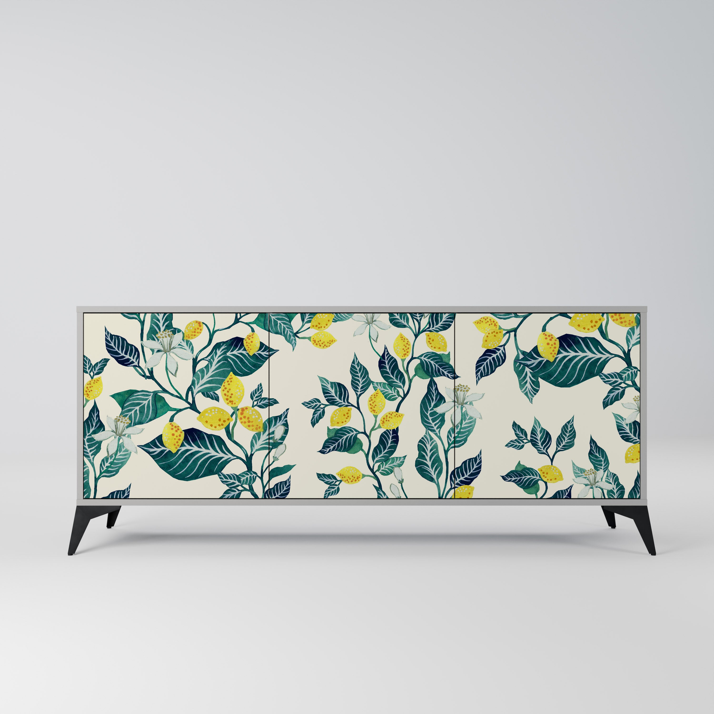 Aparador de 3 puertas LEMON TREE en acabado gris