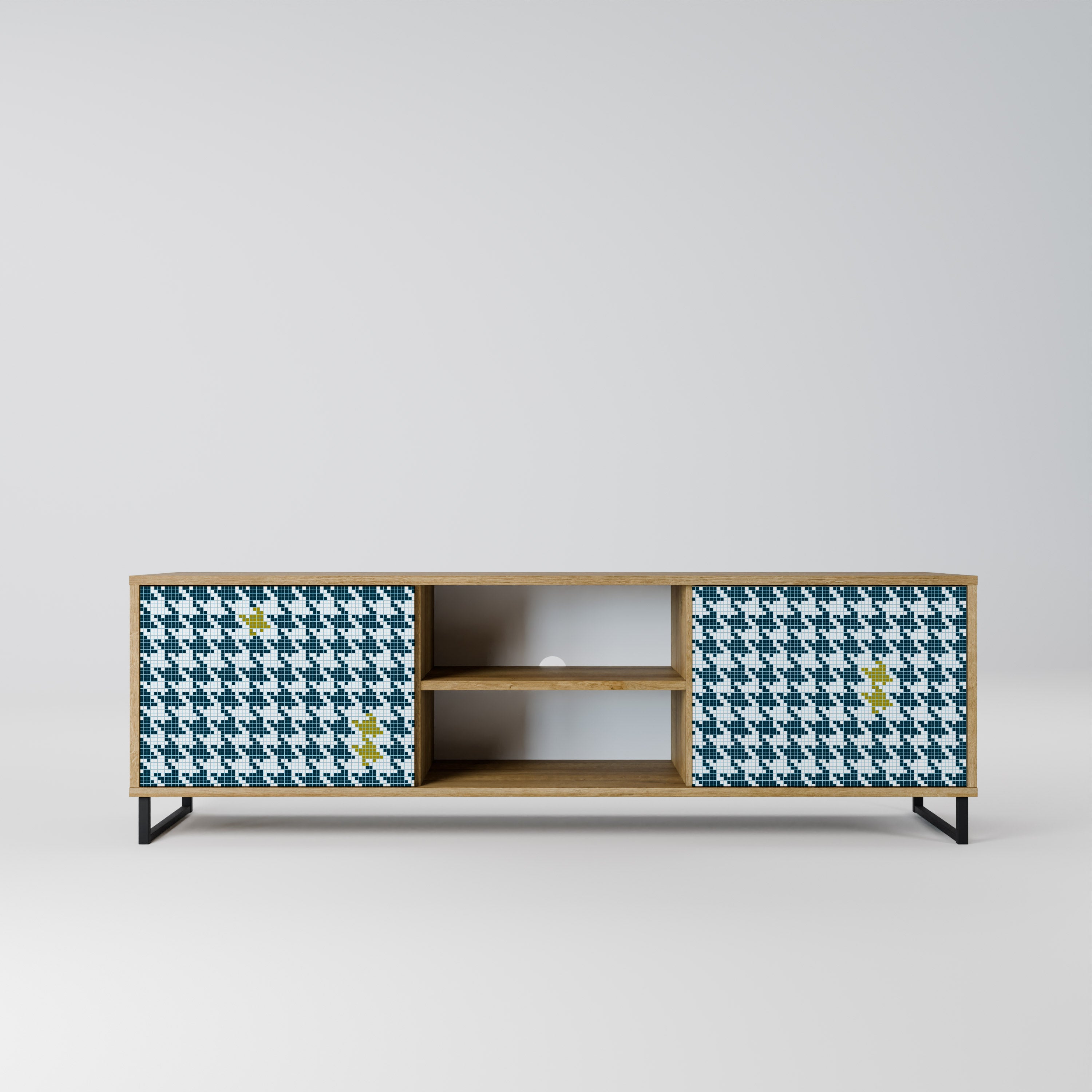 OUT OF CONTEXT 2-Door TV Stand in Oak Effect