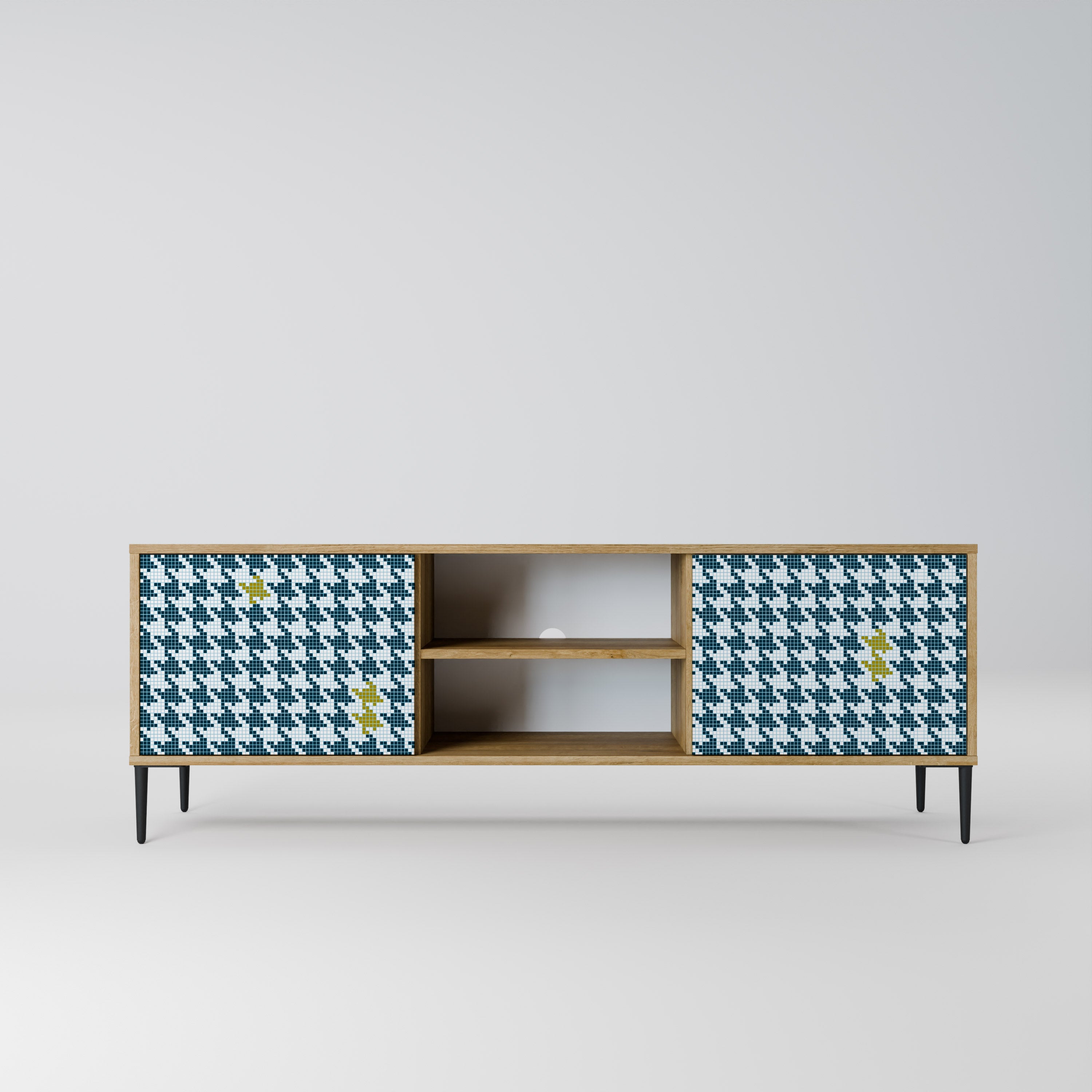 OUT OF CONTEXT 2-Door TV Stand in Oak Effect