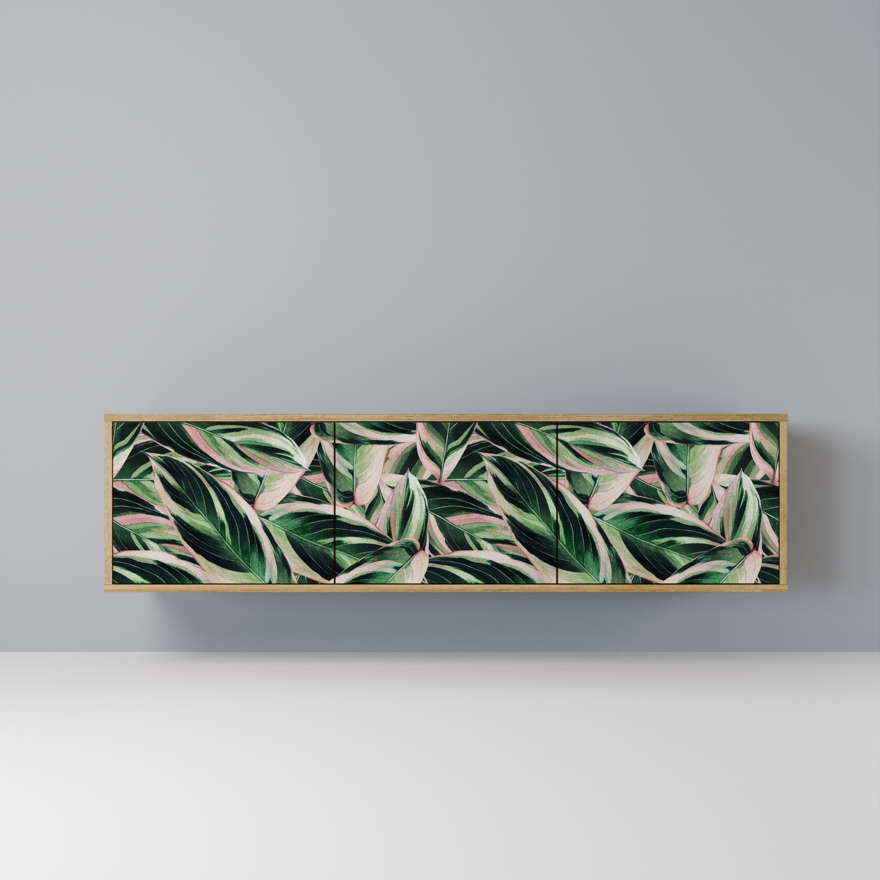 EERIE STROMANTHE 3-Door TV Stand in Oak Effect