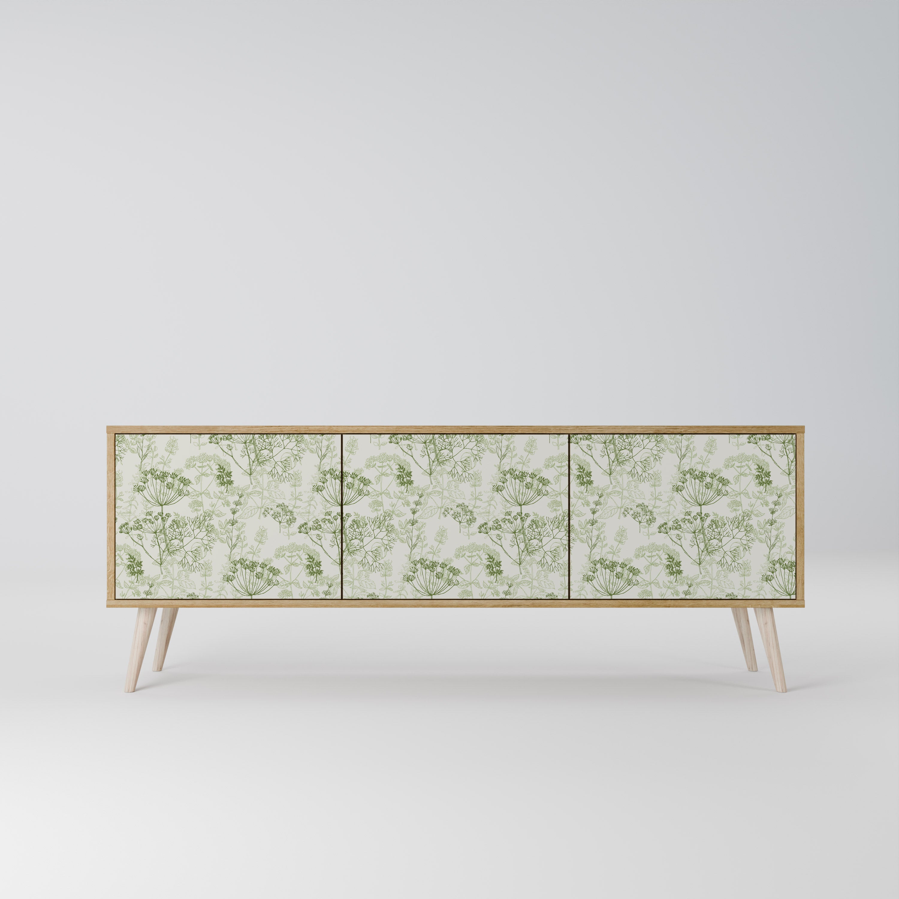 FENNEL BALDACHIN Mueble TV de 3 puertas efecto roble