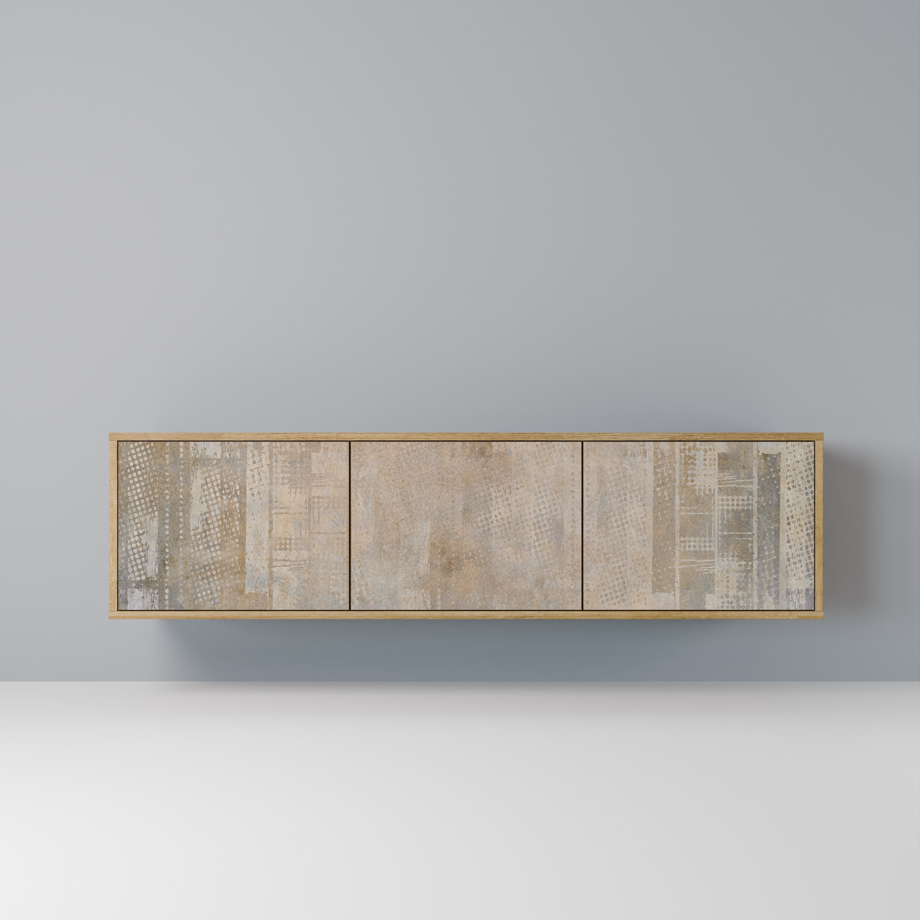 Mueble de TV de 3 puertas con efecto roble SCREEN ERROR