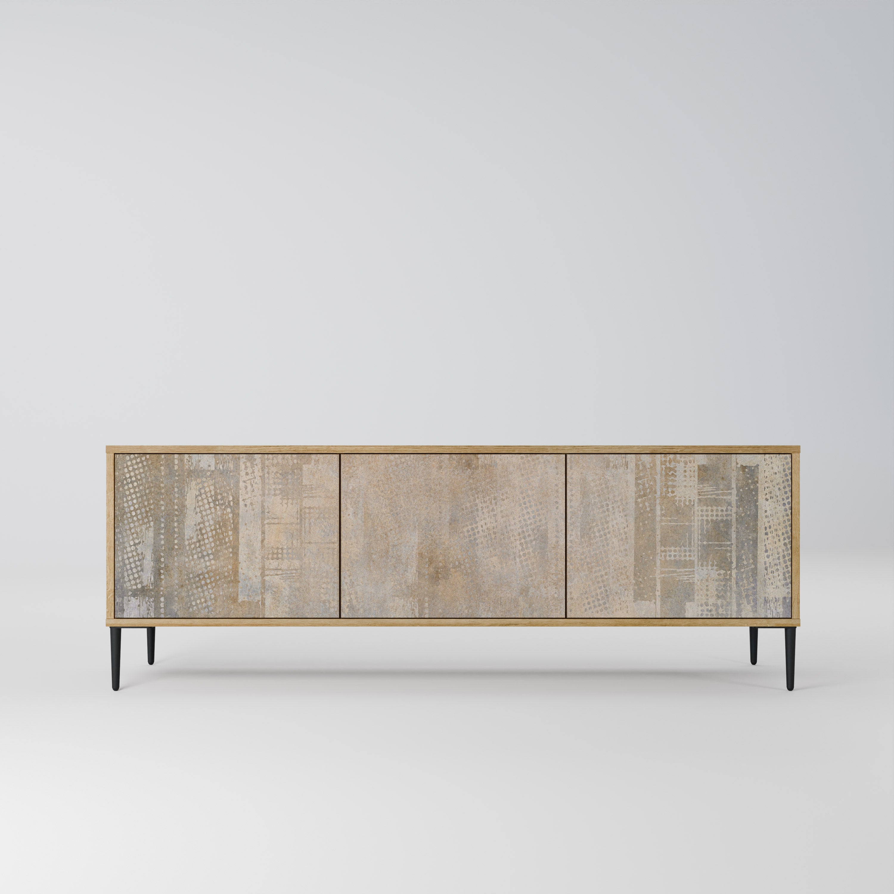 Mueble de TV de 3 puertas con efecto roble SCREEN ERROR
