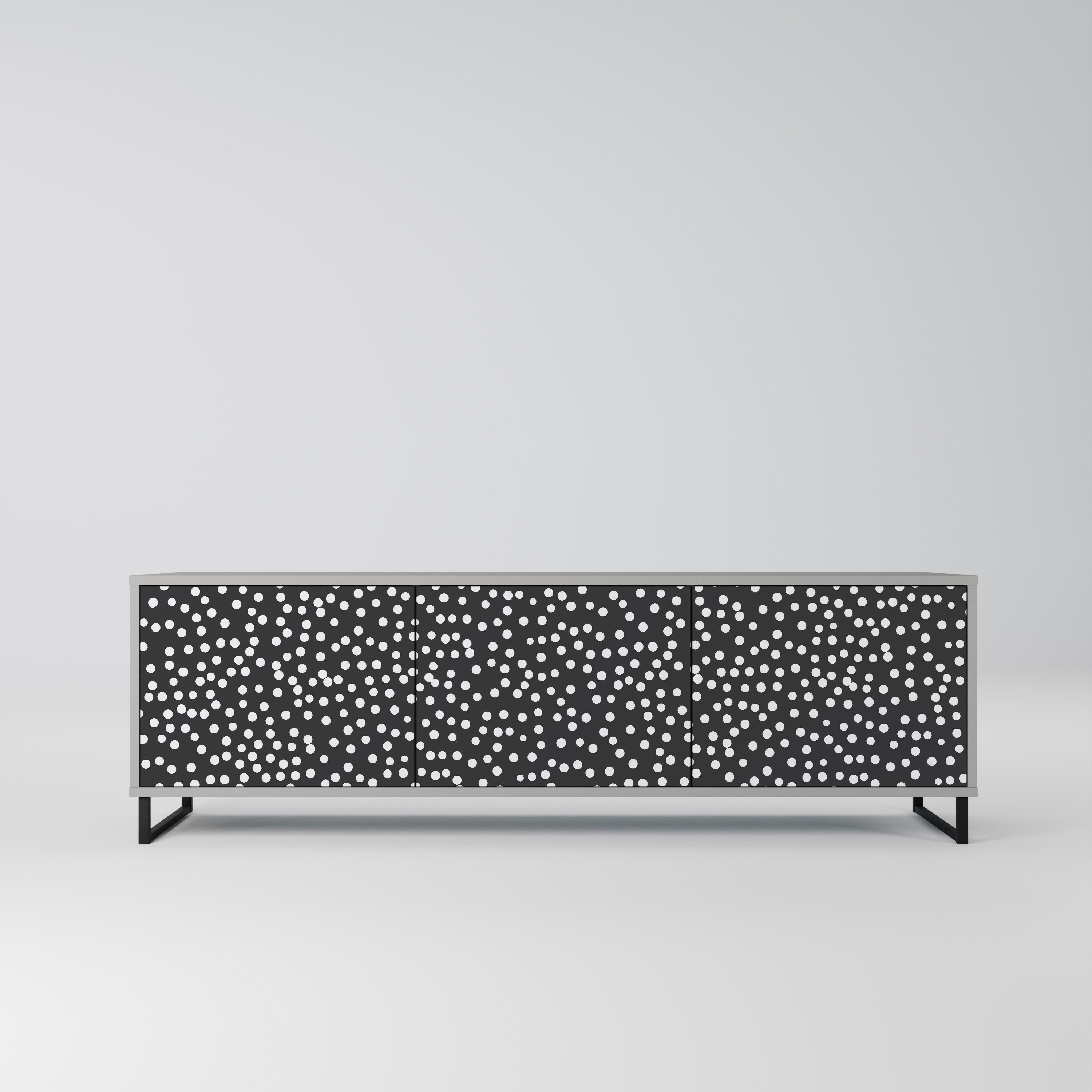 Mueble de TV de 3 puertas BLINDING LIGHTS en acabado gris