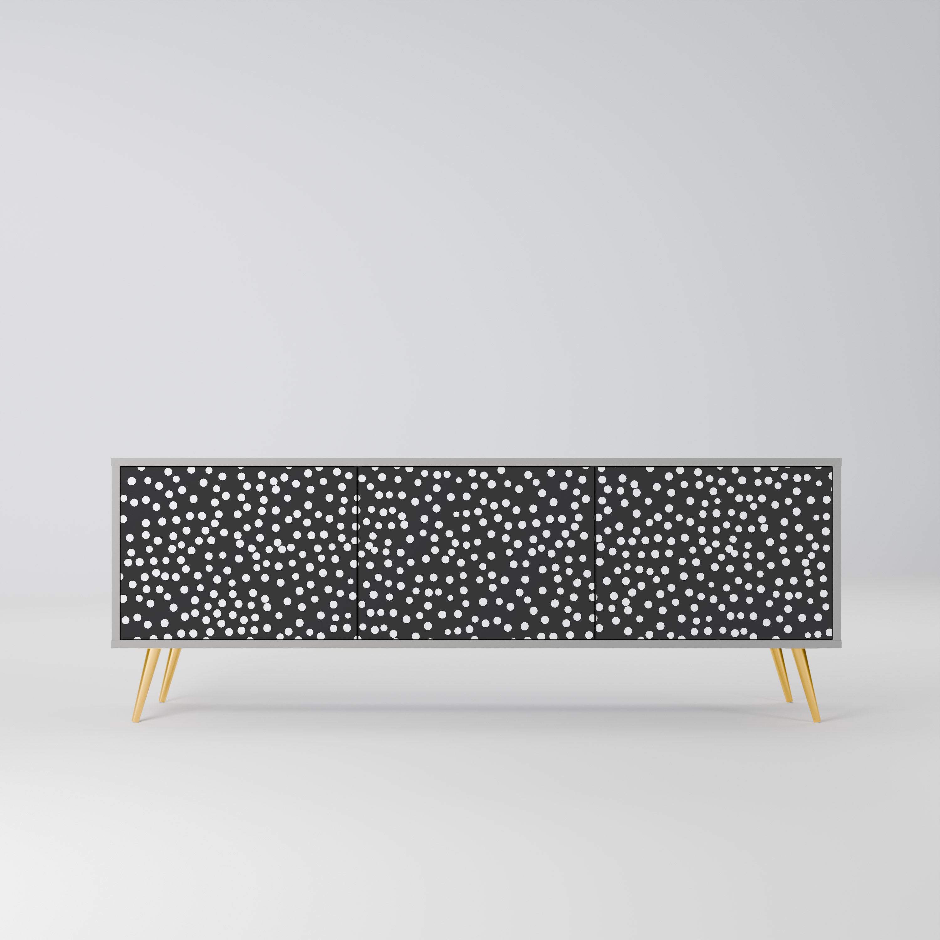 Mueble de TV de 3 puertas BLINDING LIGHTS en acabado gris