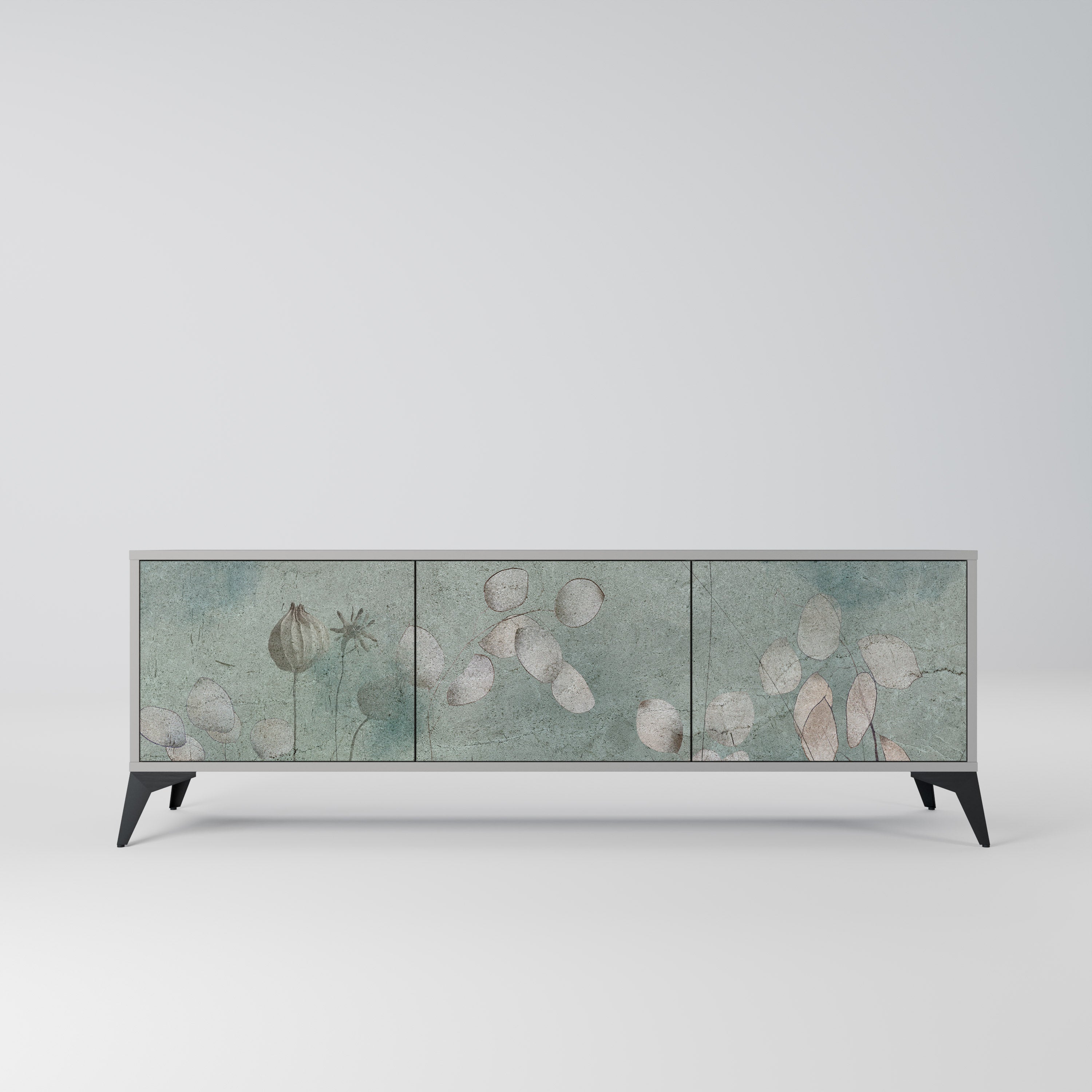 Mueble de TV NIGHT LADY de 3 puertas en acabado gris
