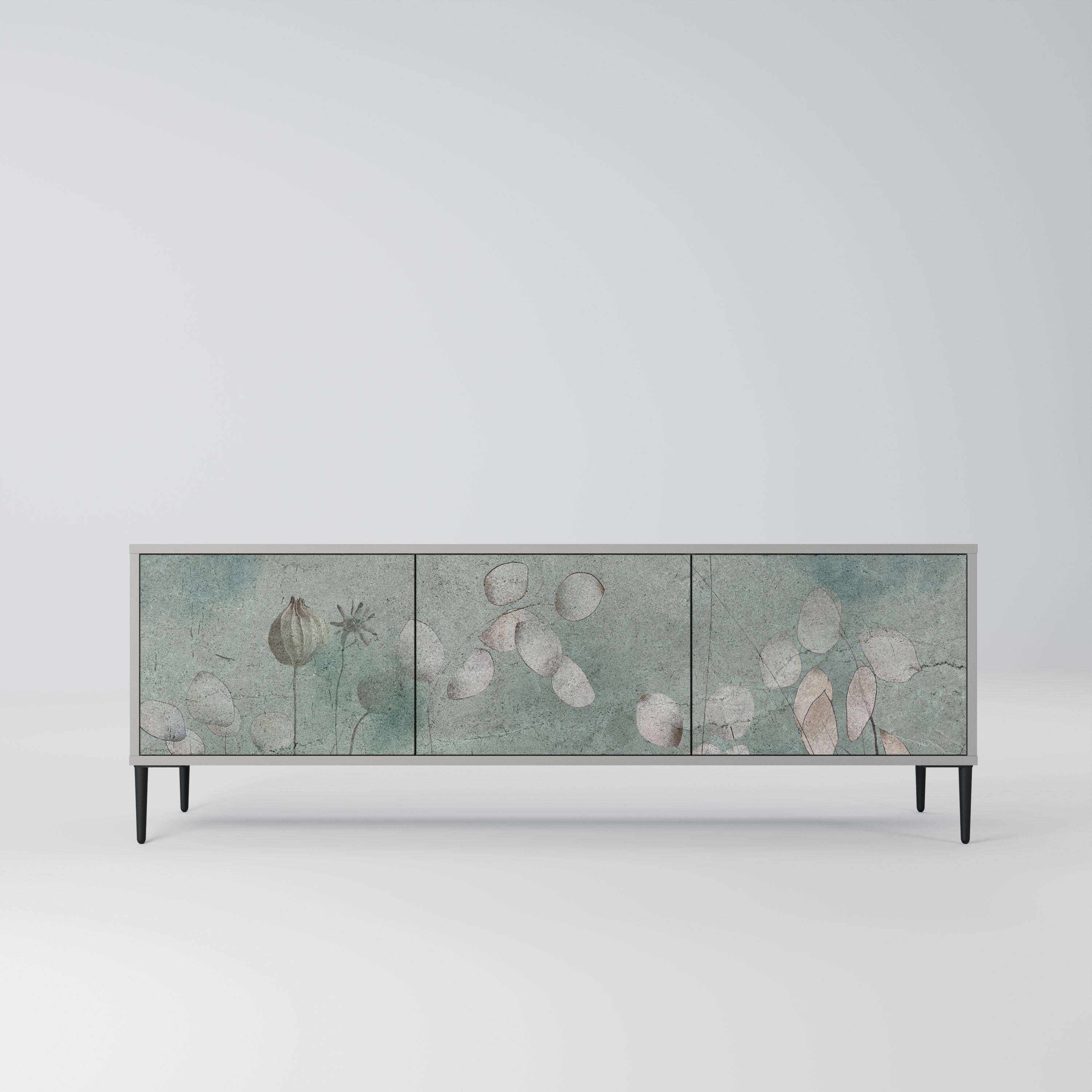 Mueble de TV NIGHT LADY de 3 puertas en acabado gris
