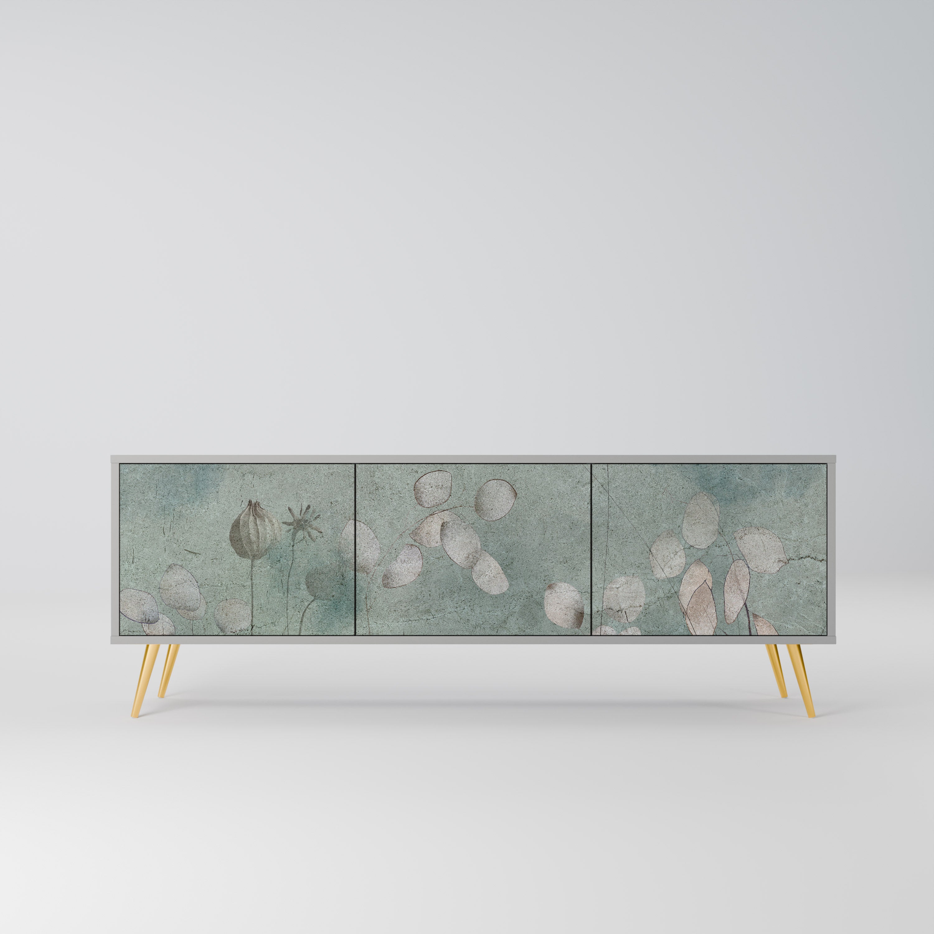 Mueble de TV NIGHT LADY de 3 puertas en acabado gris