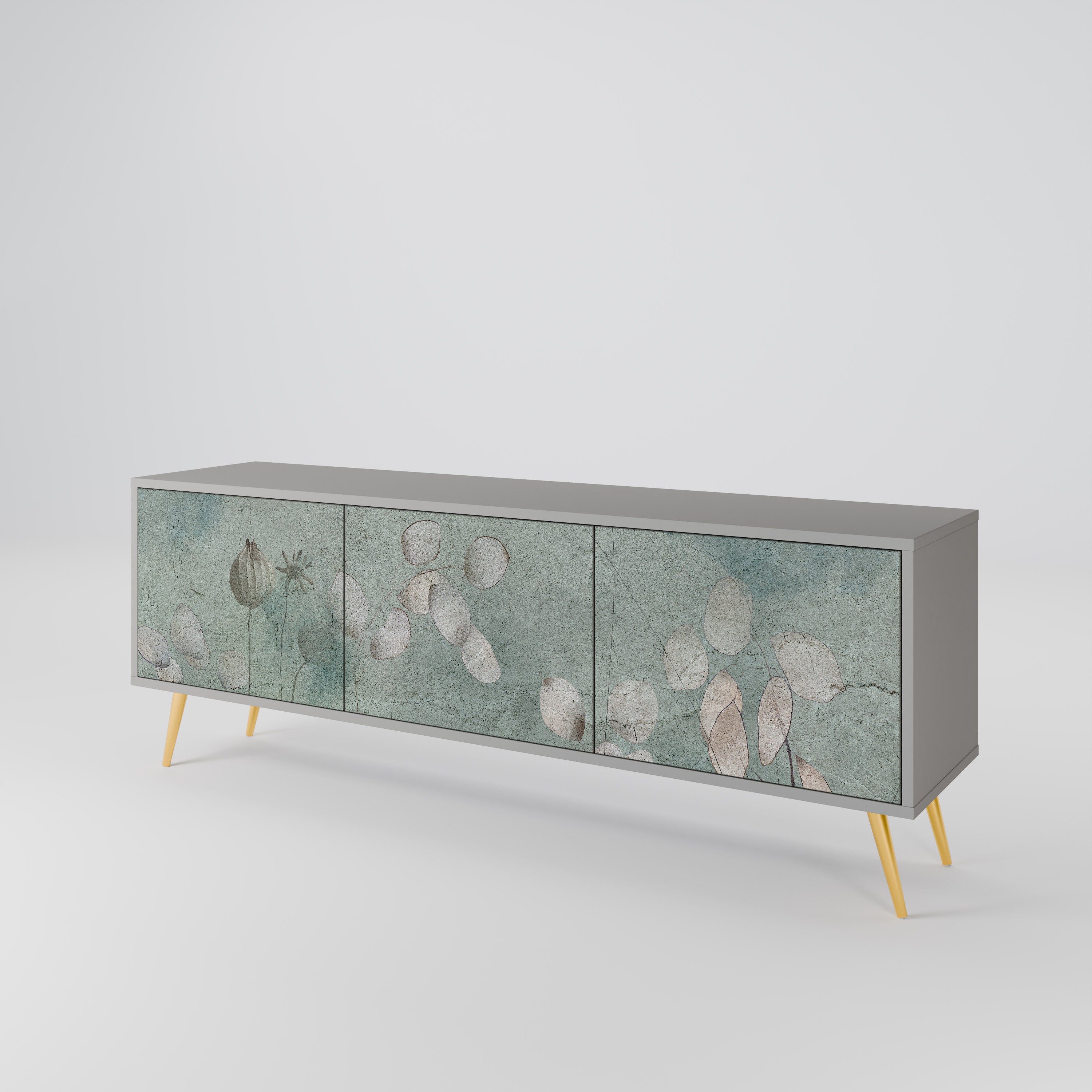 Mueble de TV NIGHT LADY de 3 puertas en acabado gris