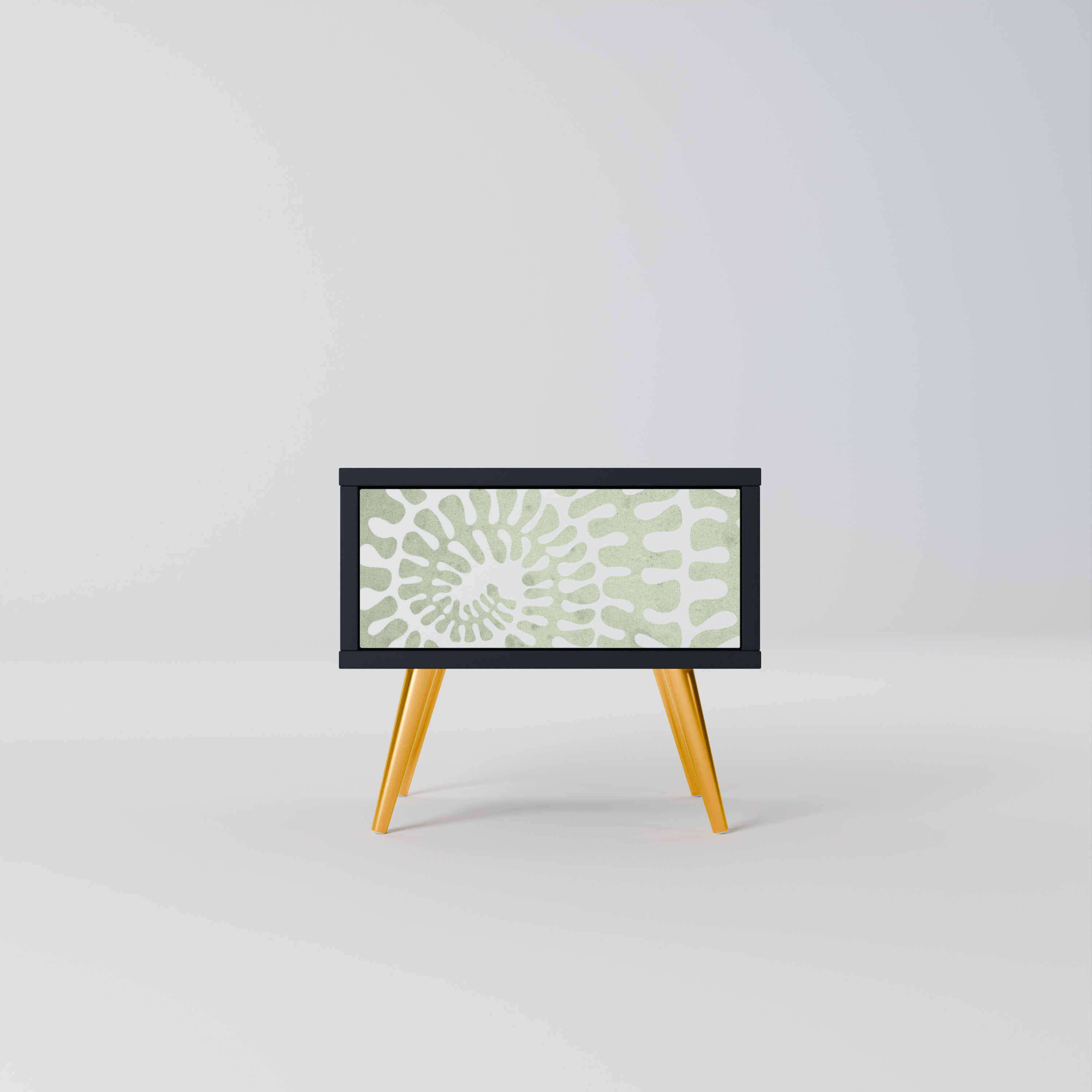 HELIX DANCE Nightstand in Black Finish