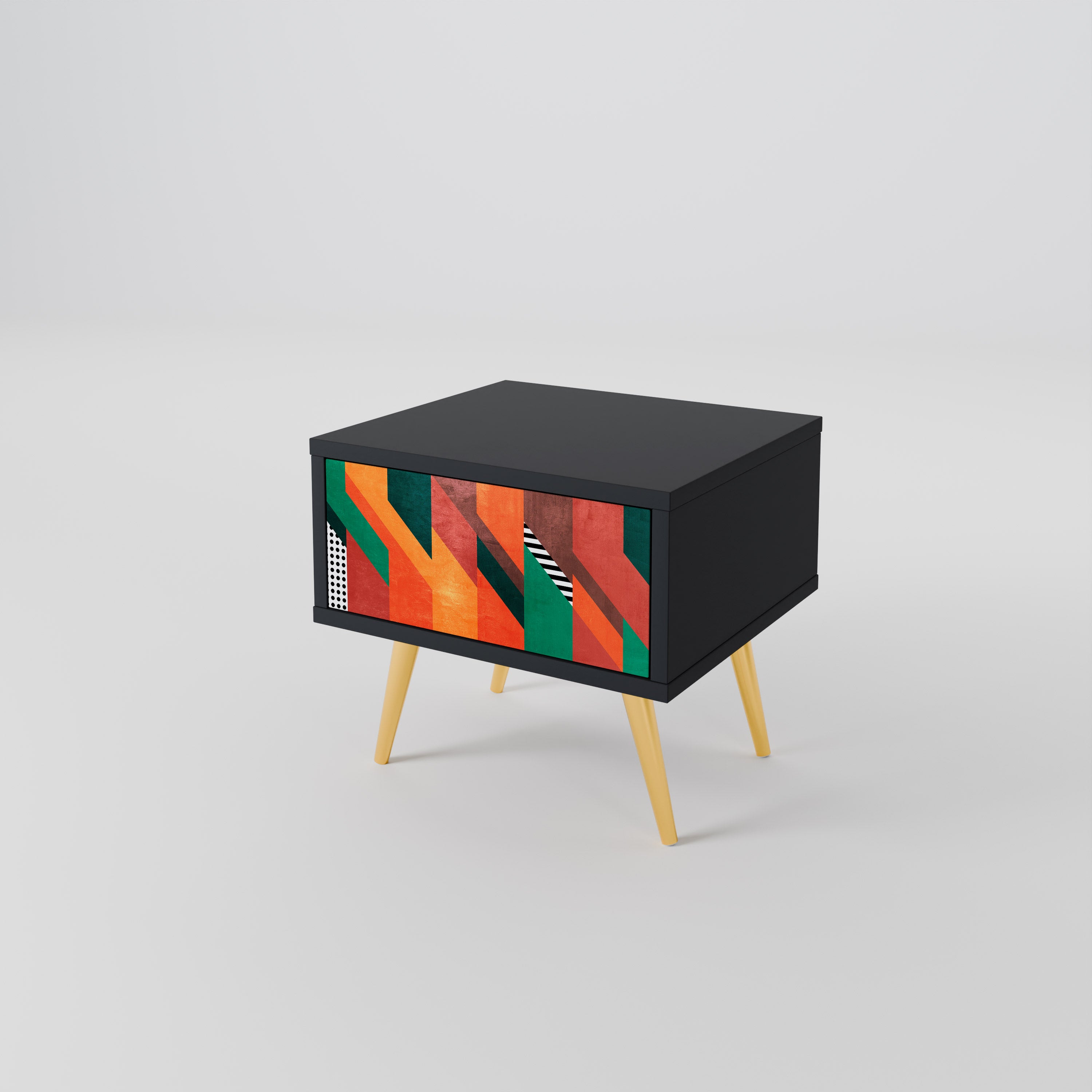 MAKESHIFT ARTISTRY Nightstand in Black Finish