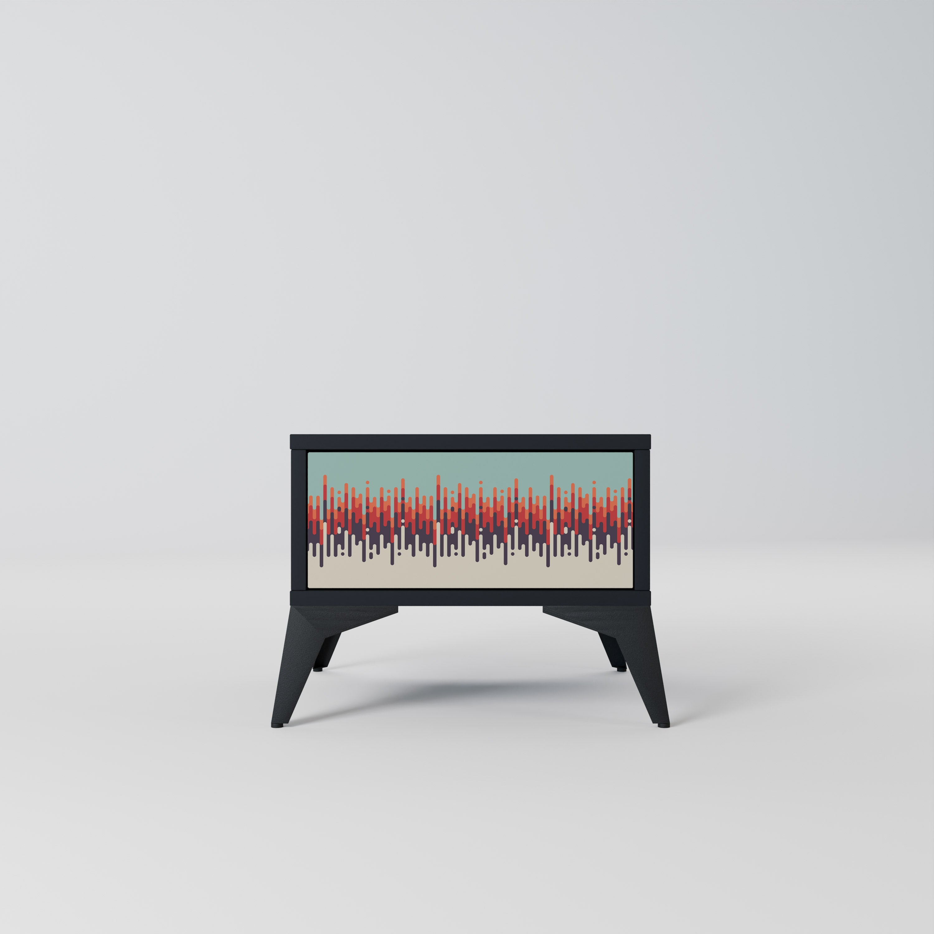 CHROMA CONTOURS Nightstand in Black Finish
