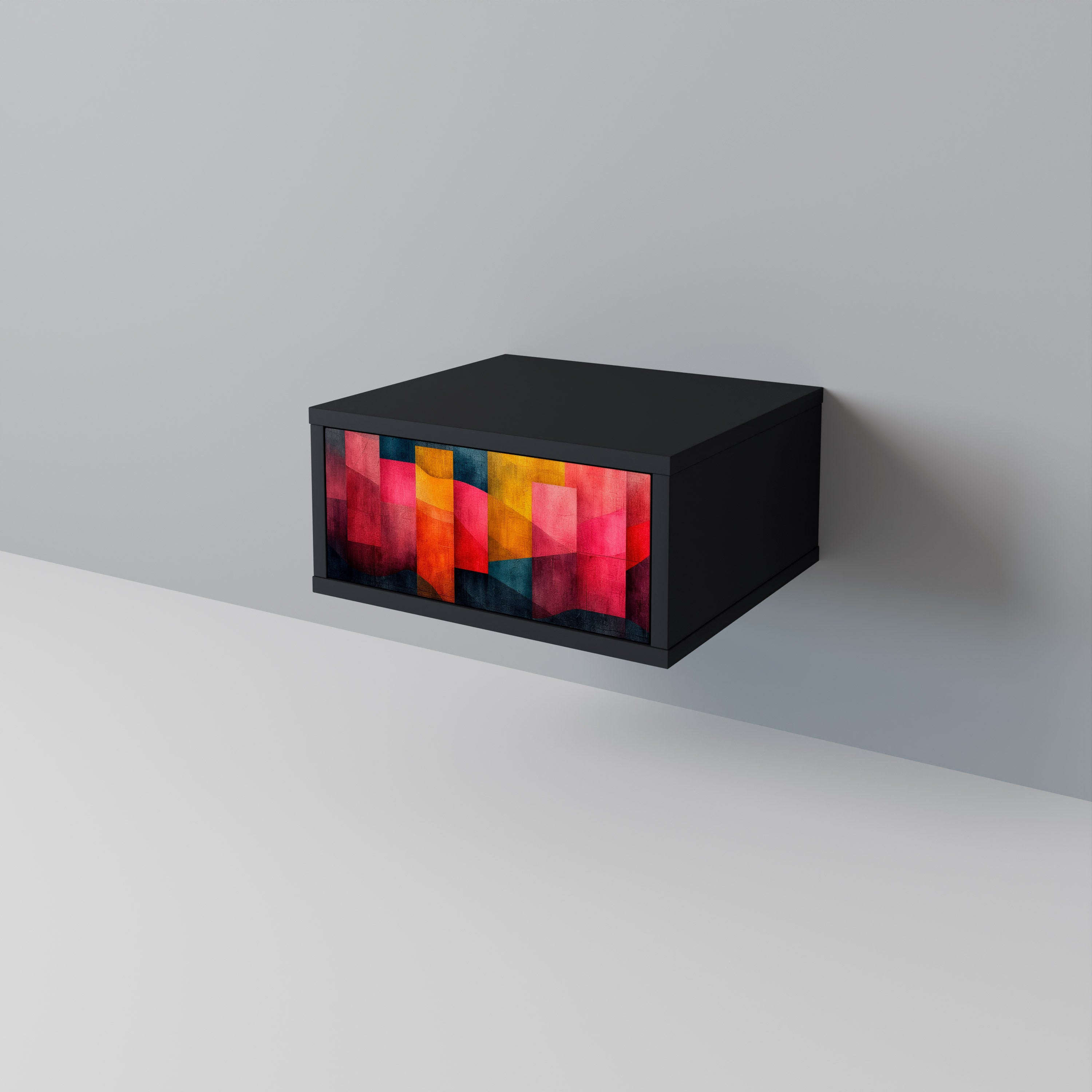 COLORFUL SOUNDS Nightstand in Black Finish