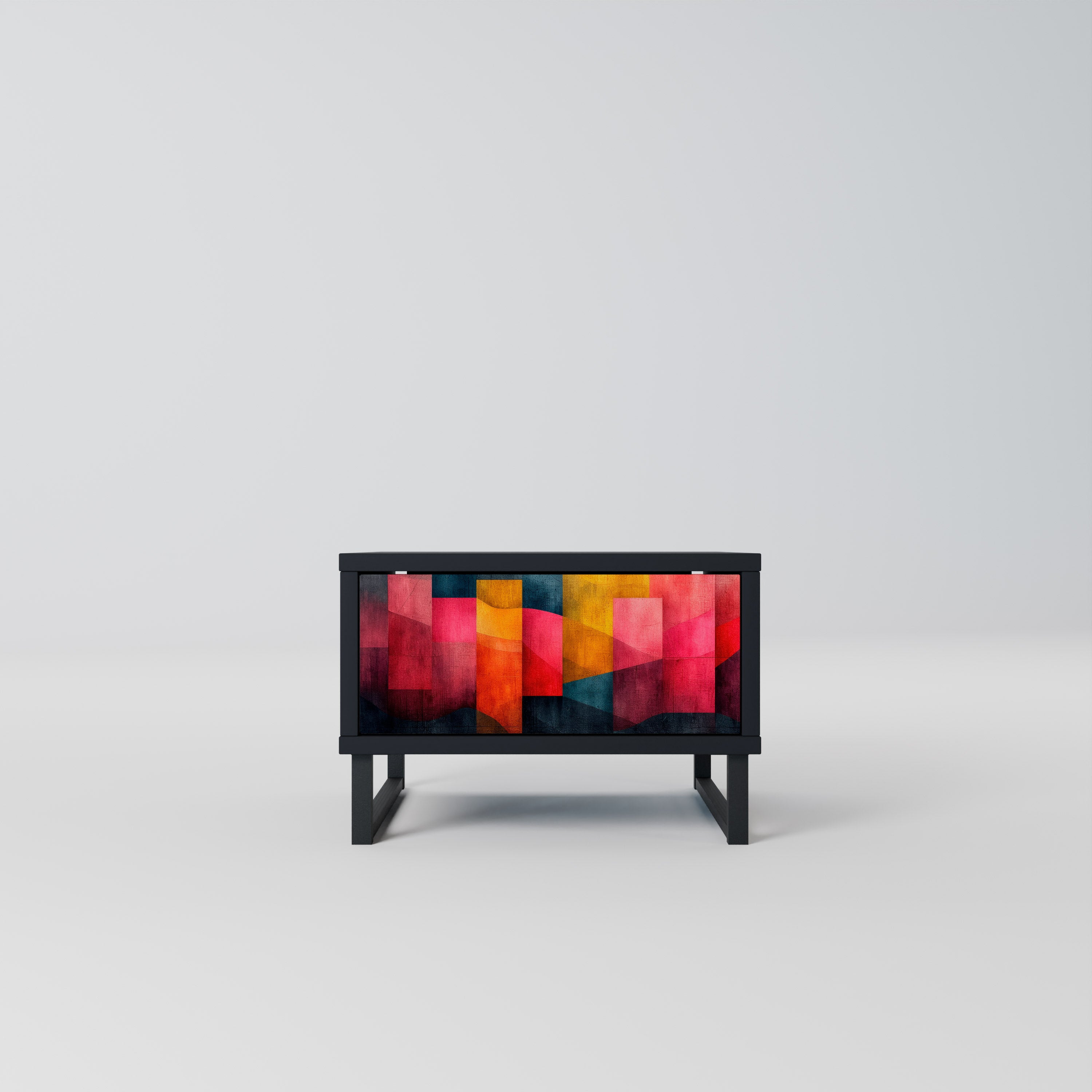 COLORFUL SOUNDS Nightstand in Black Finish