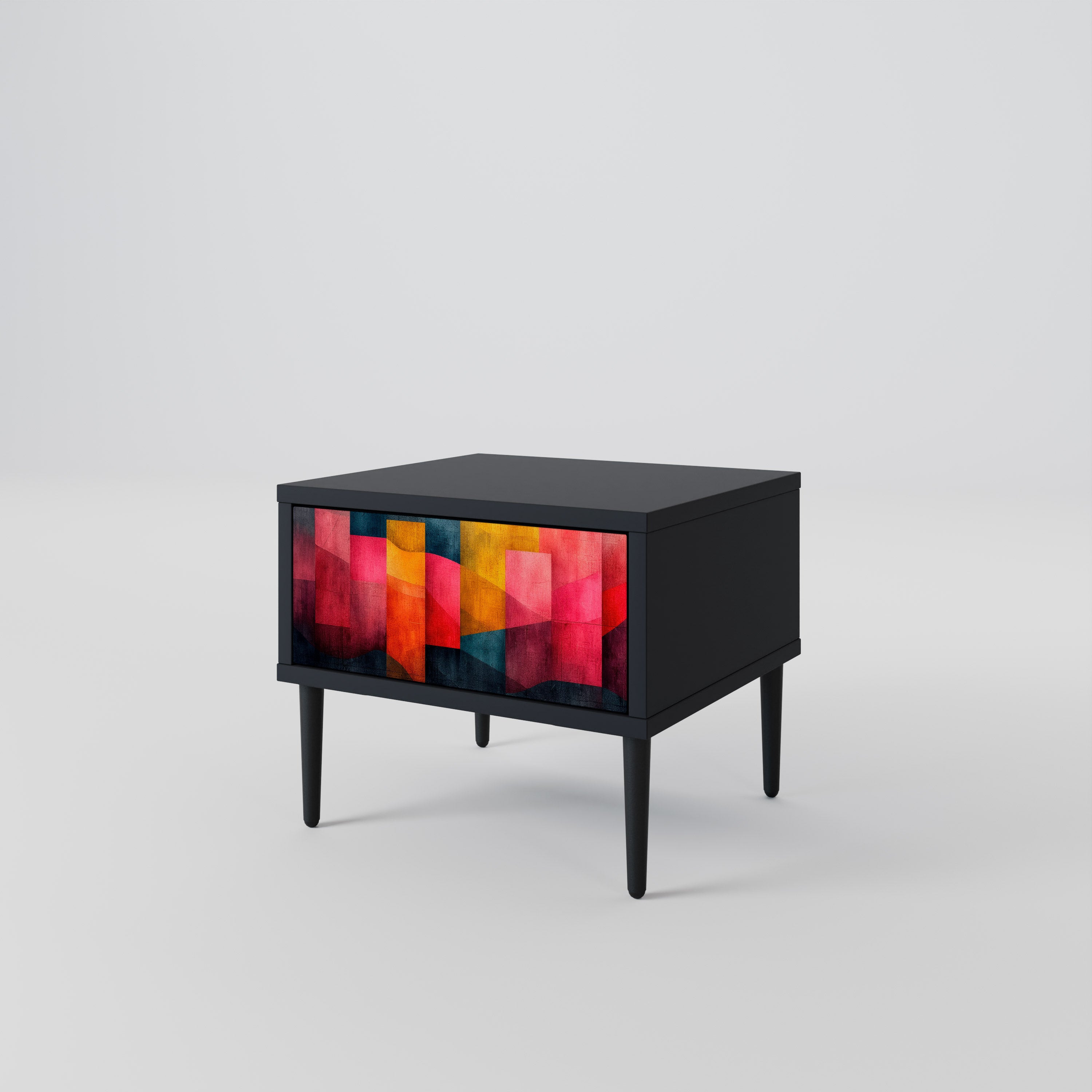 COLORFUL SOUNDS Nightstand in Black Finish