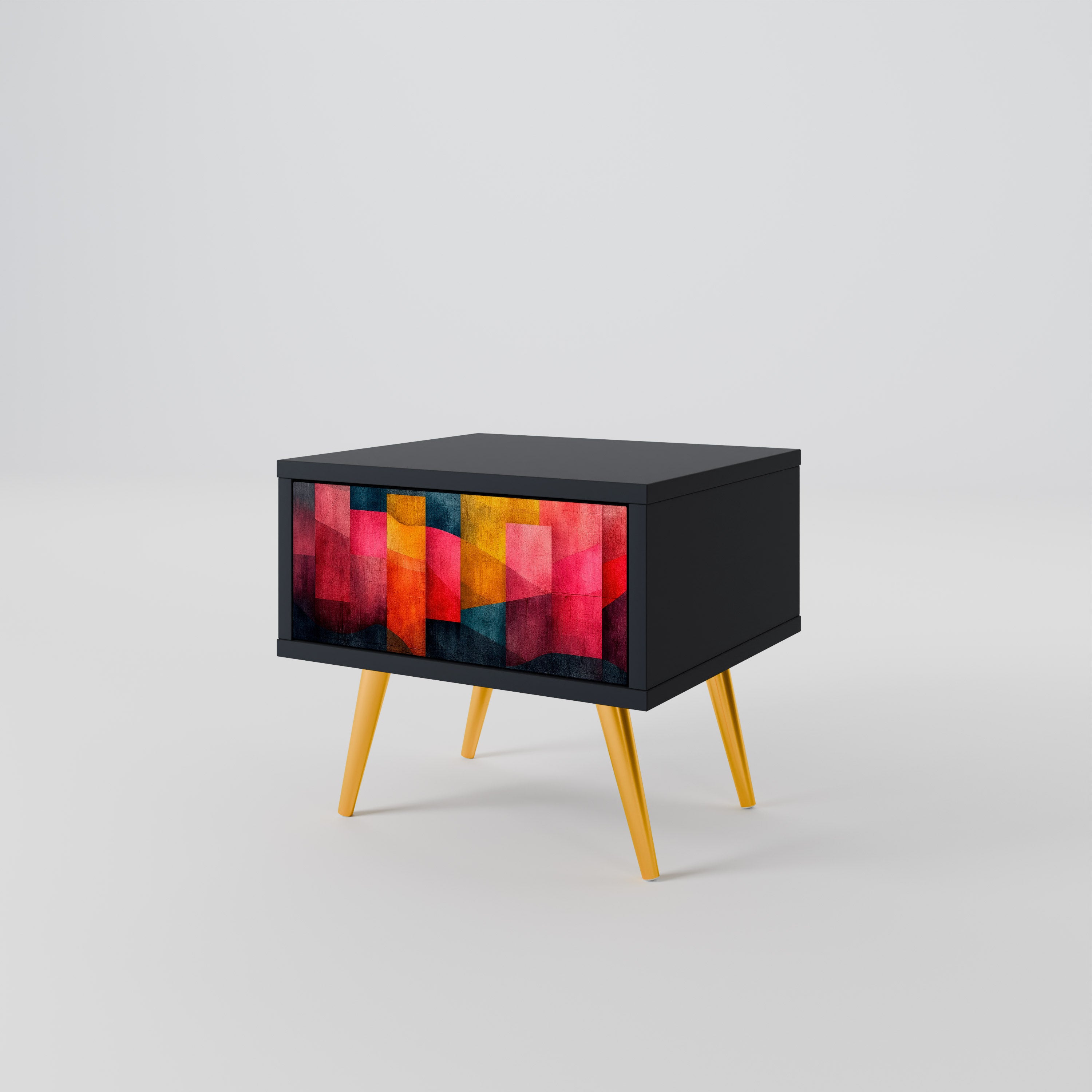 COLORFUL SOUNDS Nightstand in Black Finish
