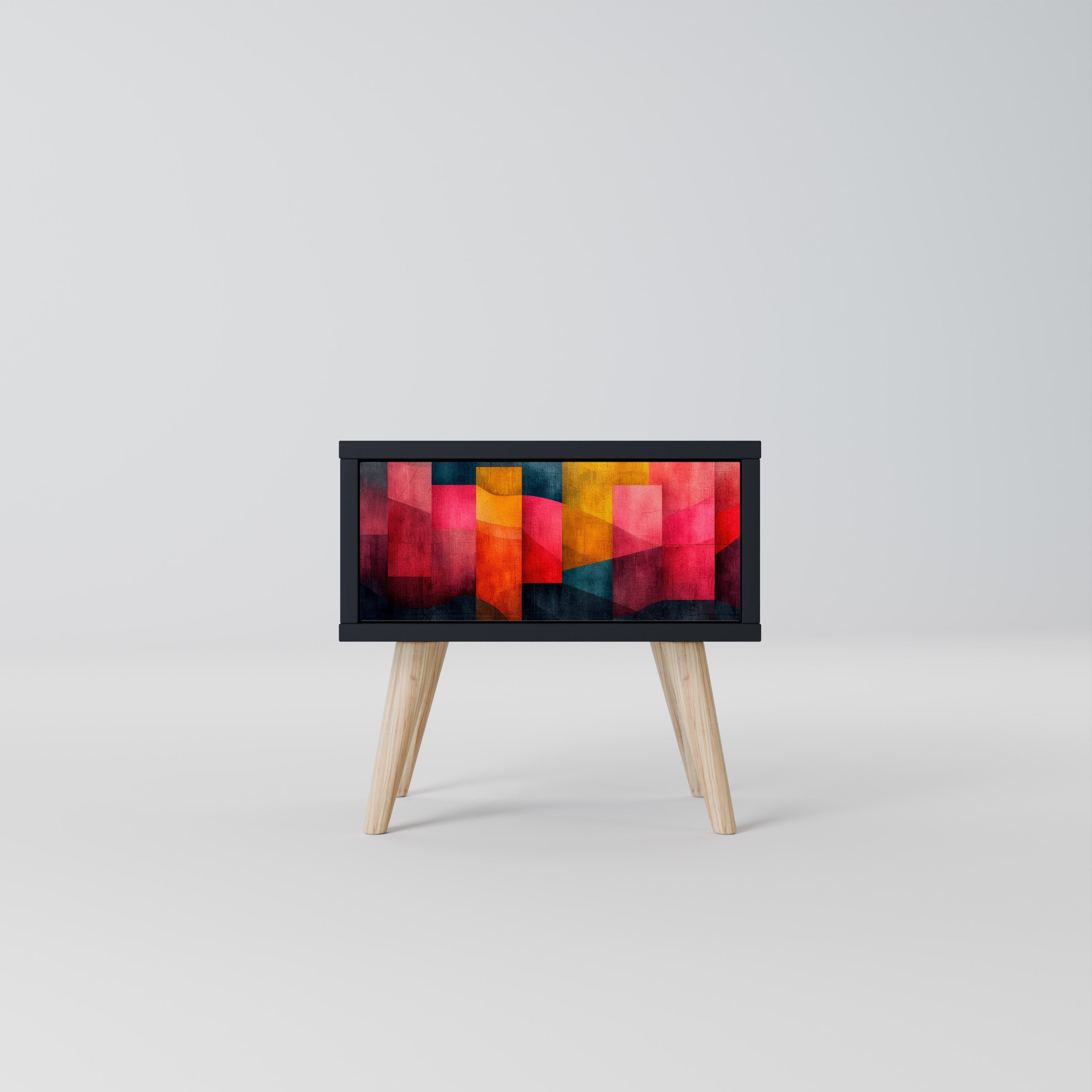 COLORFUL SOUNDS Nightstand in Black Finish