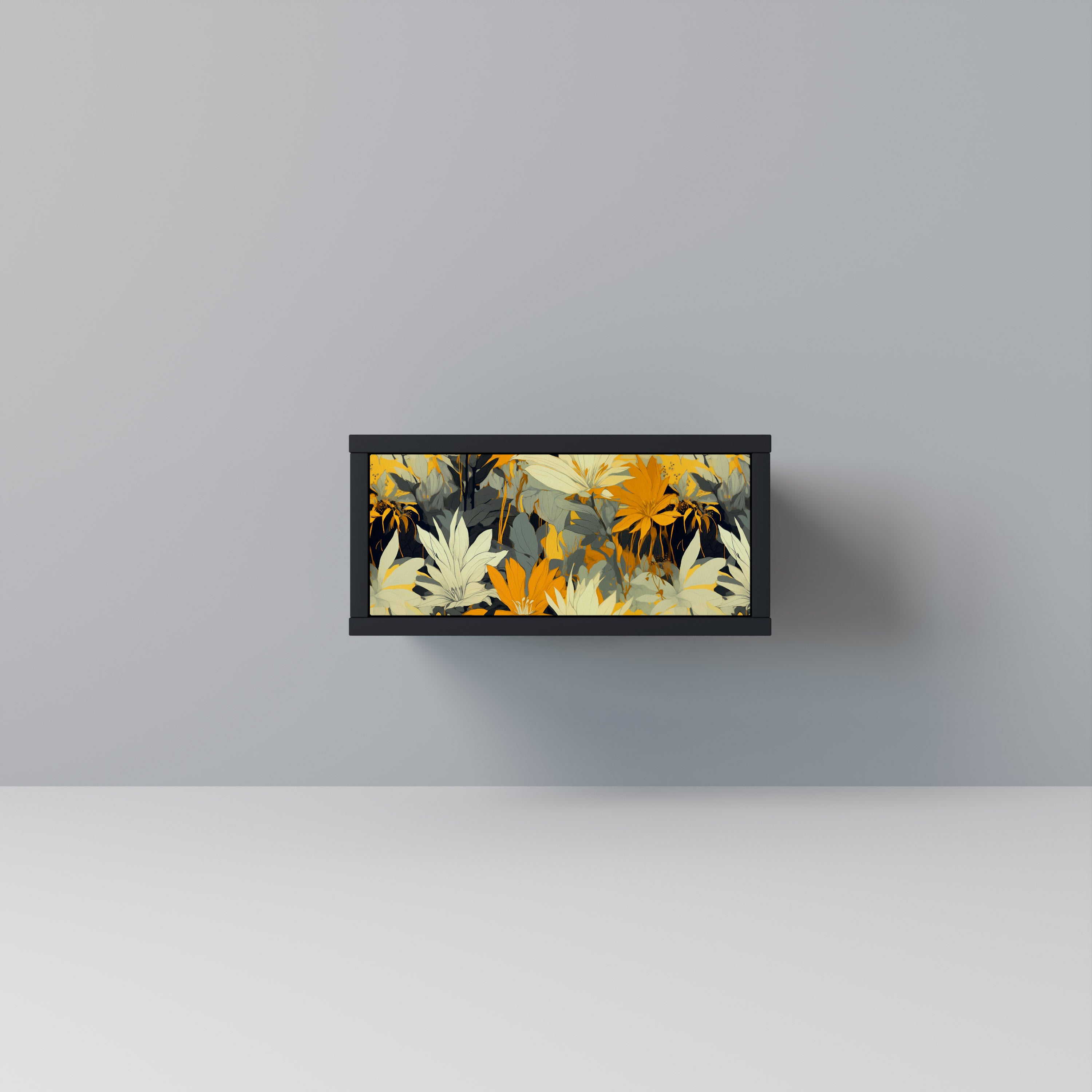SUNKISSED LILY Nightstand in Black Finish