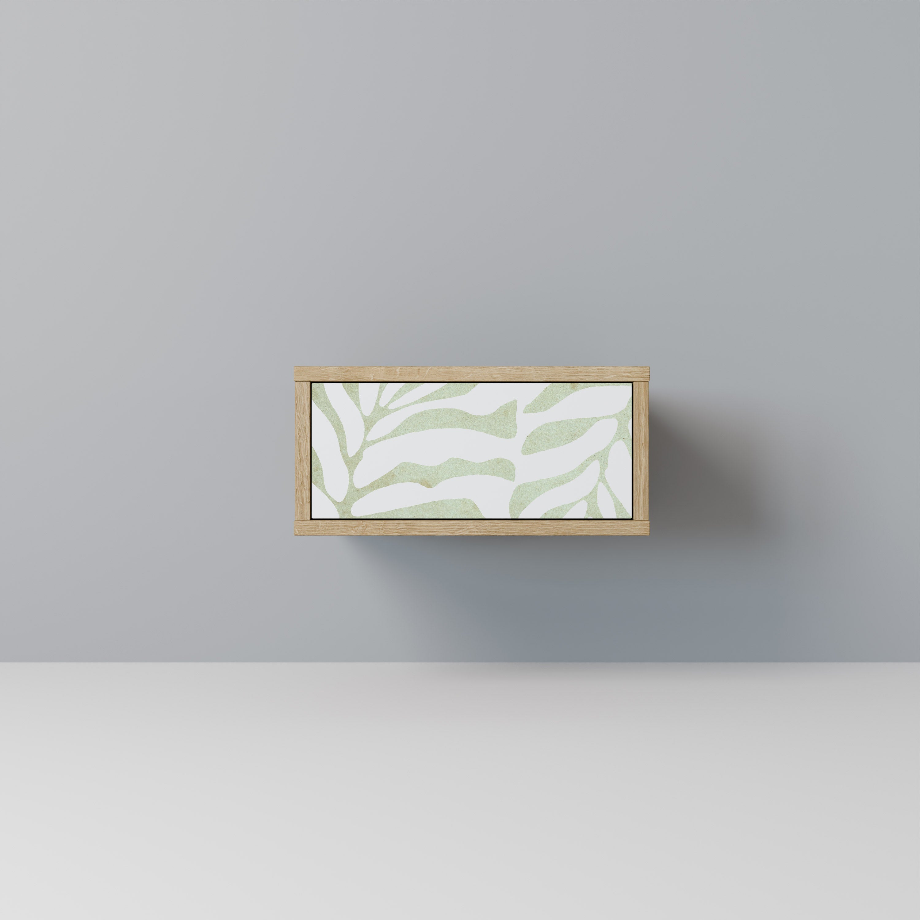 Mesita de noche BOTANICAL SPARK efecto roble