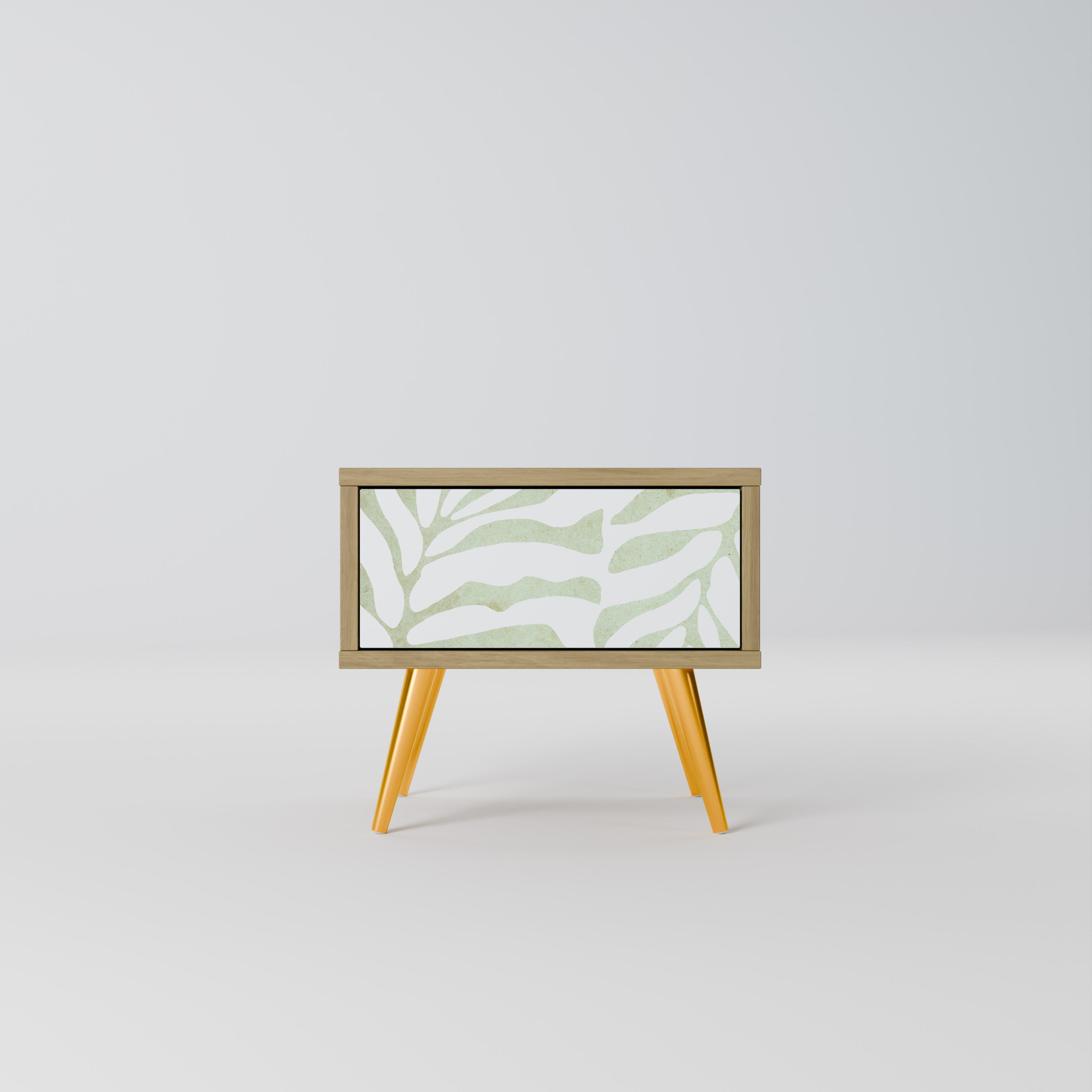 Mesita de noche BOTANICAL SPARK efecto roble
