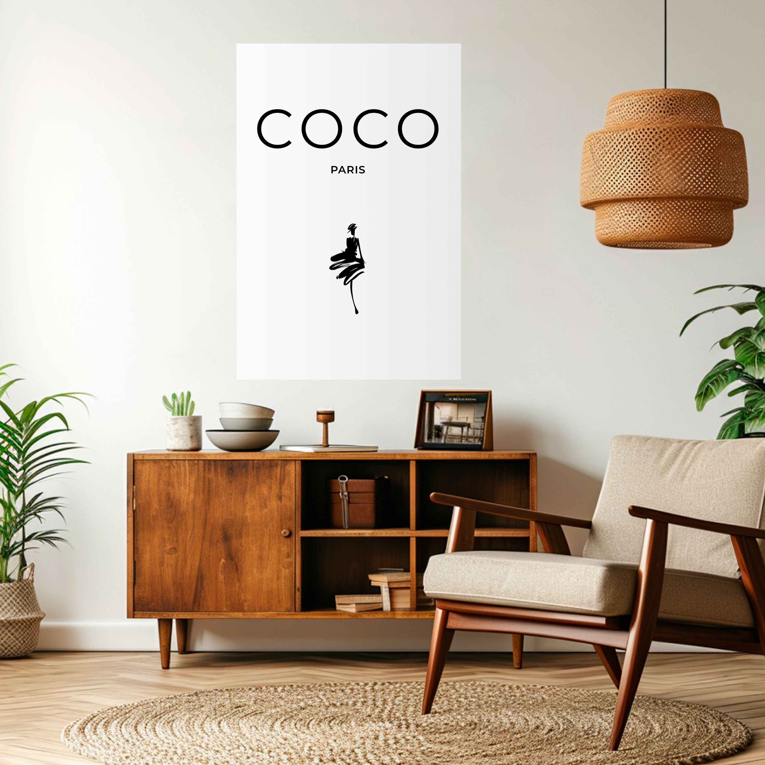 COCO CHANEL - TIMELESS ELEGANCE Peel and Stick Vertical Poster