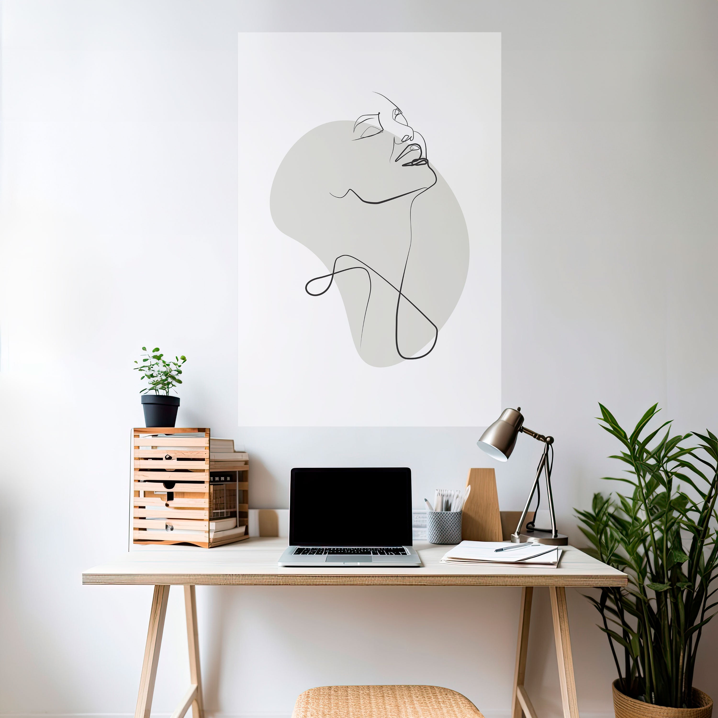 SUBTLE SIMPLICITY Peel and Stick Vertical Poster