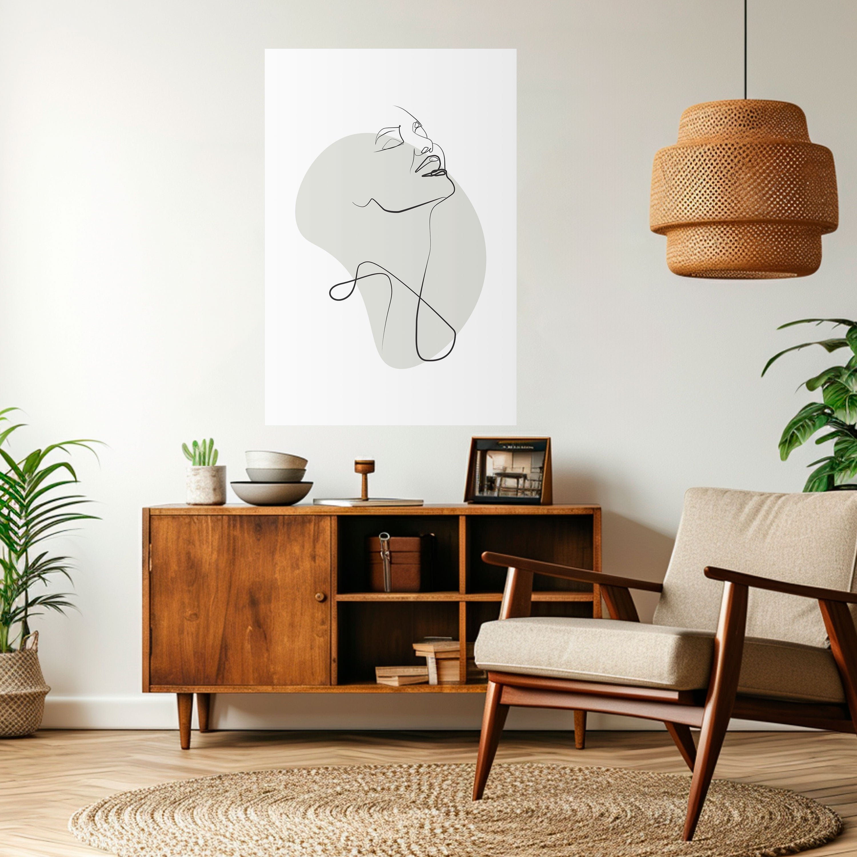 SUBTLE SIMPLICITY Peel and Stick Vertical Poster