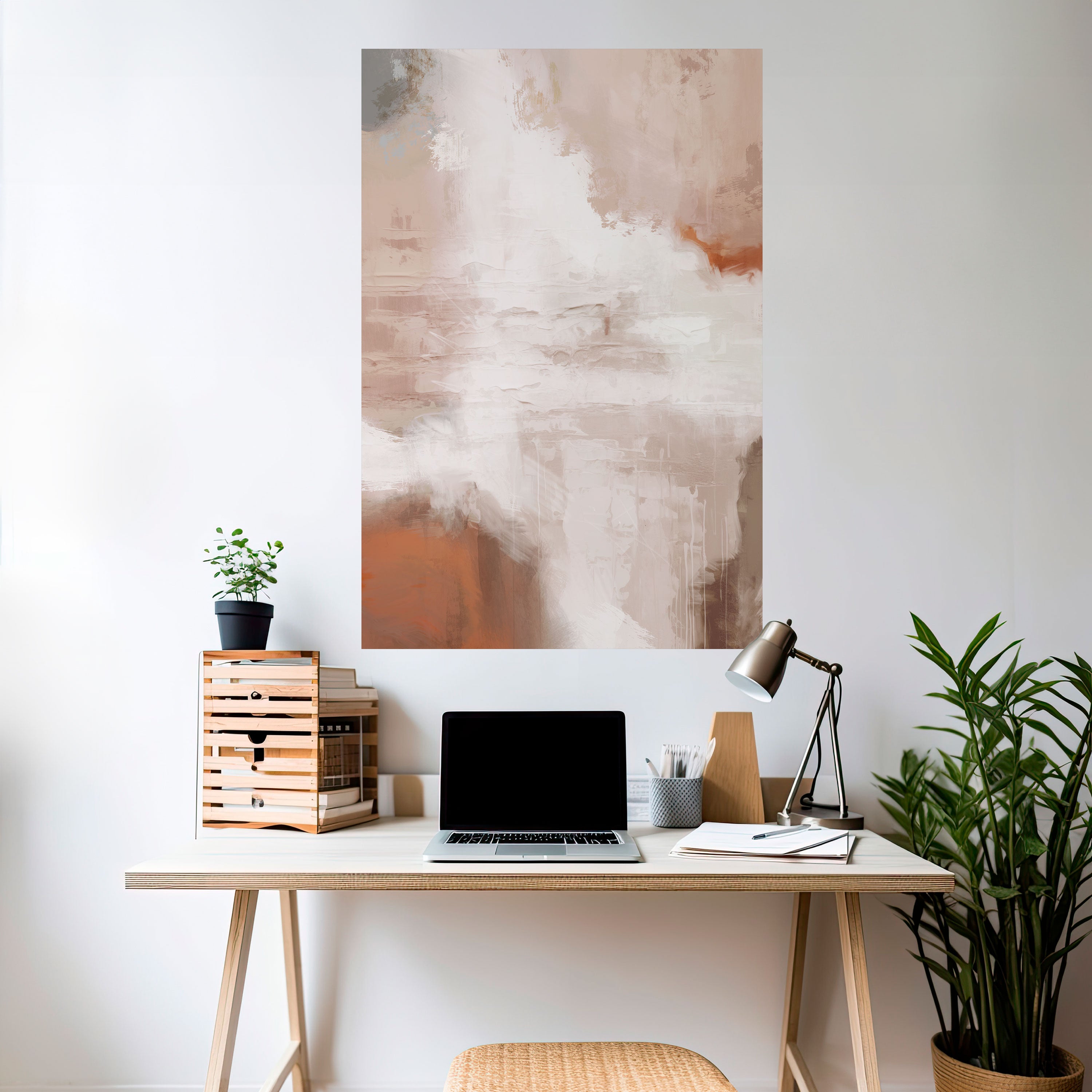 BLUSH SERENITY Peel and Stick Vertical Poster