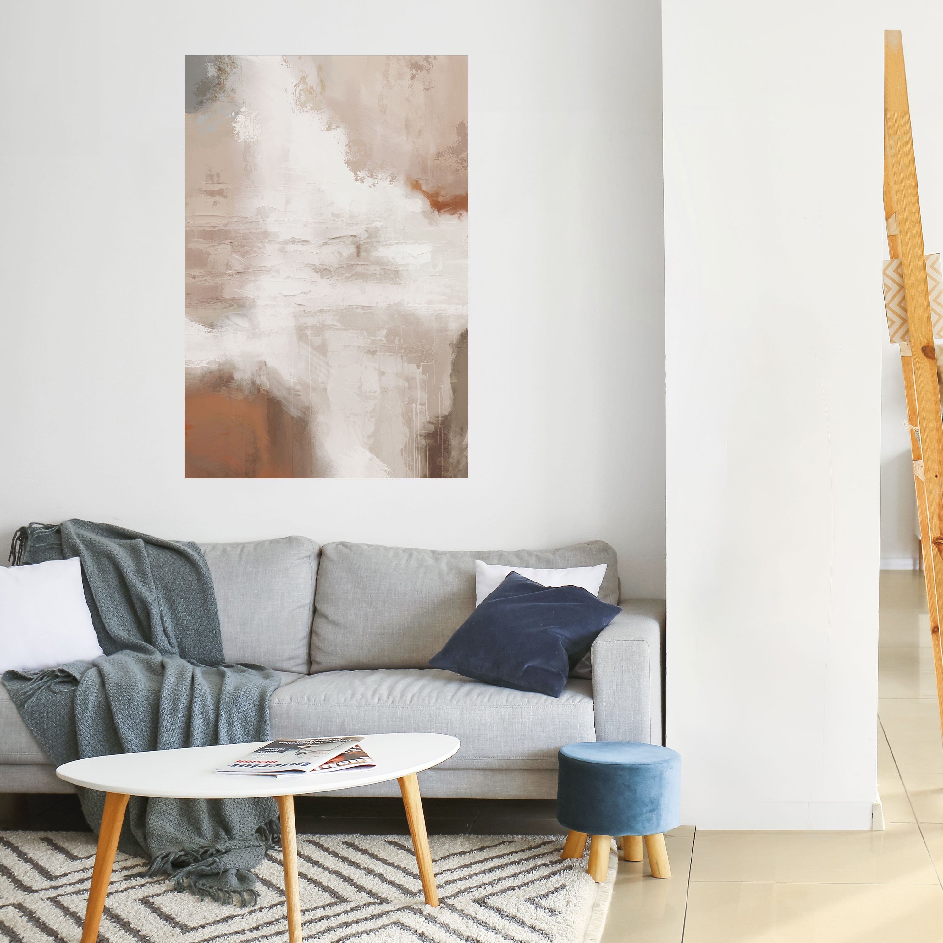 BLUSH SERENITY Peel and Stick Vertical Poster