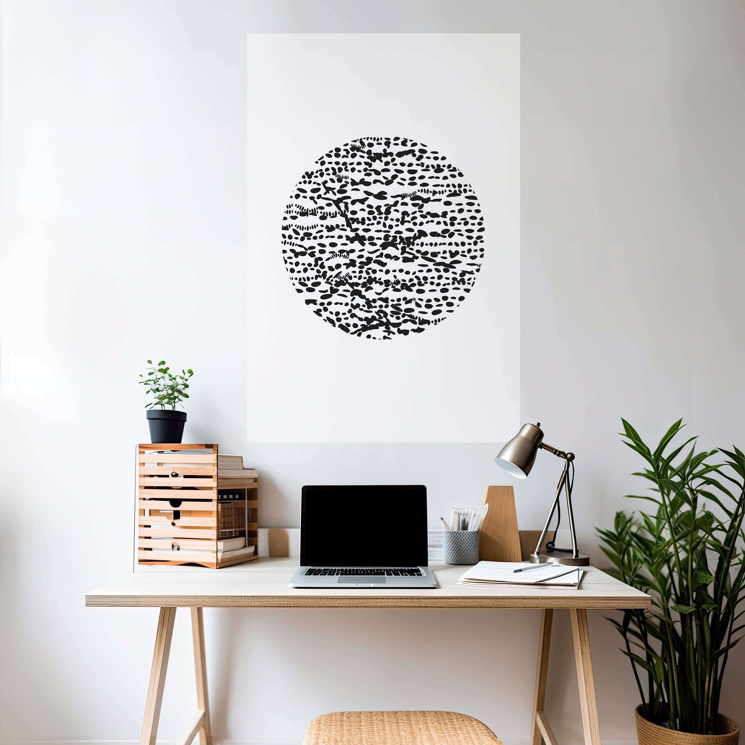 LUNAR LOOM Peel and Stick Vertical Poster