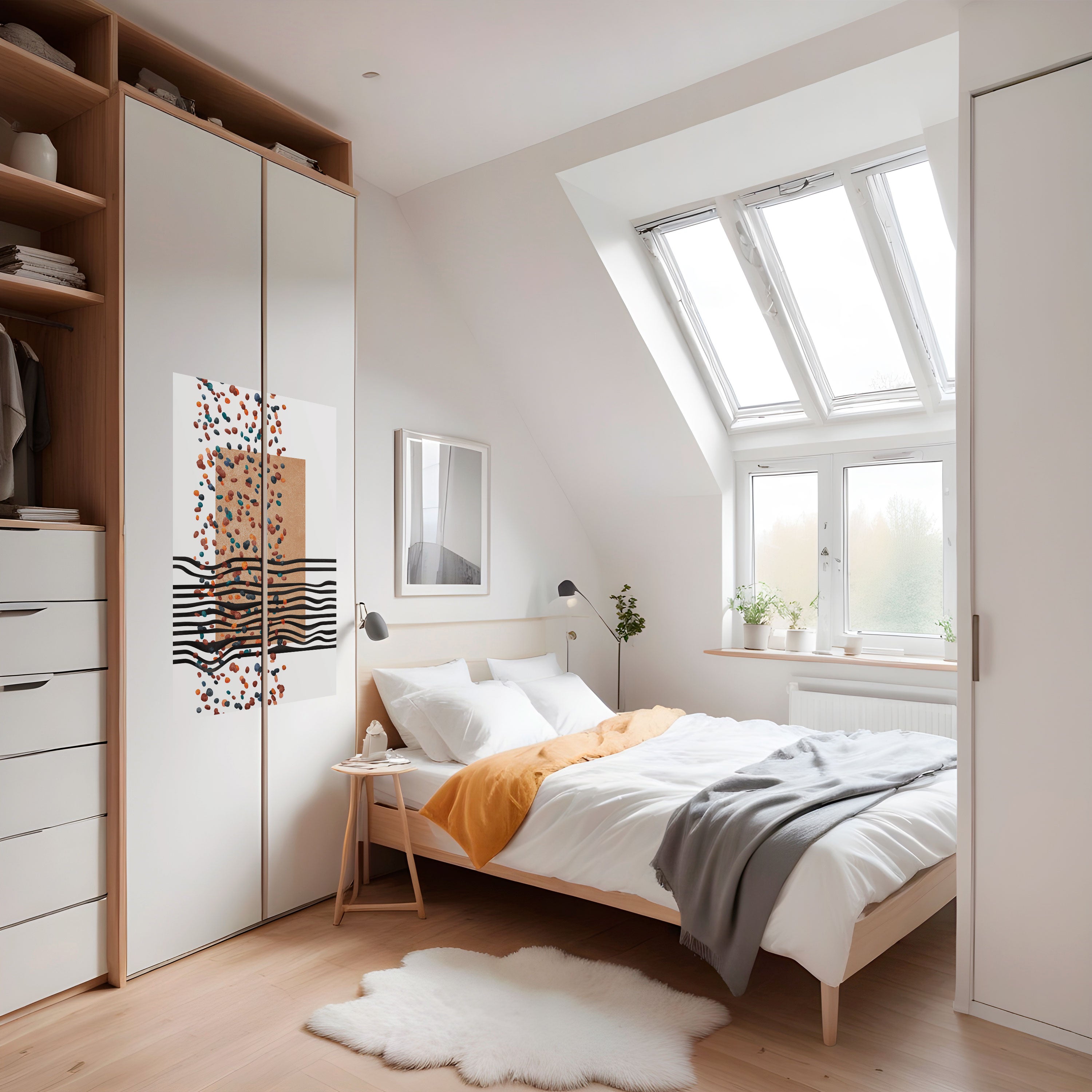 IMAGINARY RAIN Peel and Stick Vertical Poster