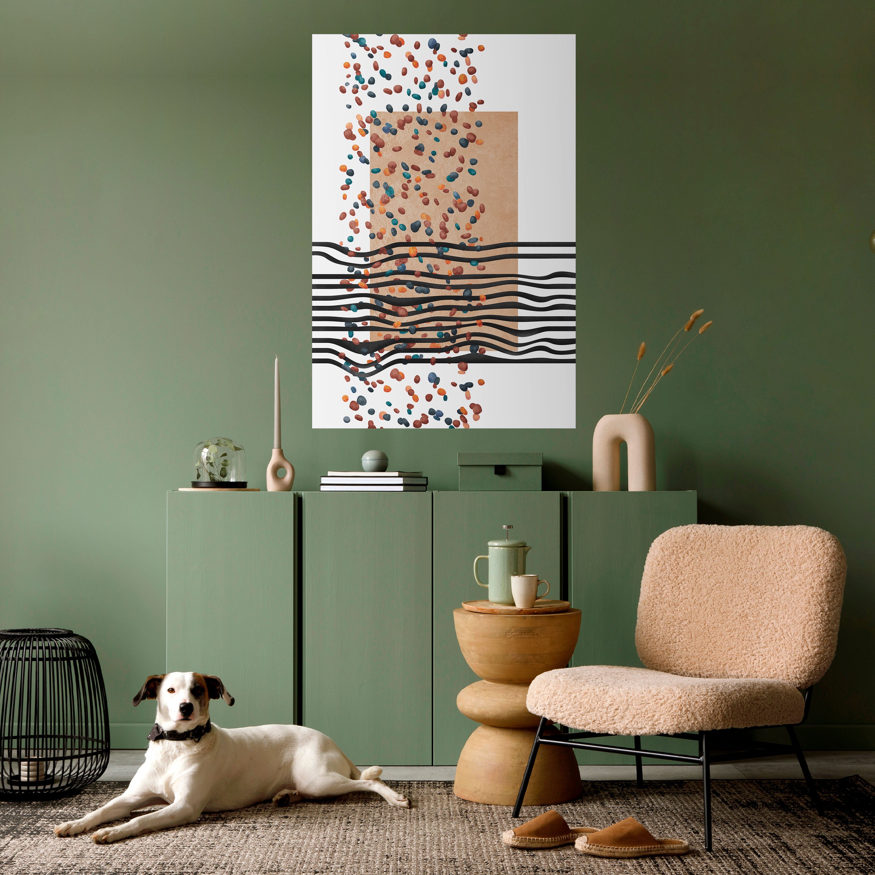 IMAGINARY RAIN Peel and Stick Vertical Poster