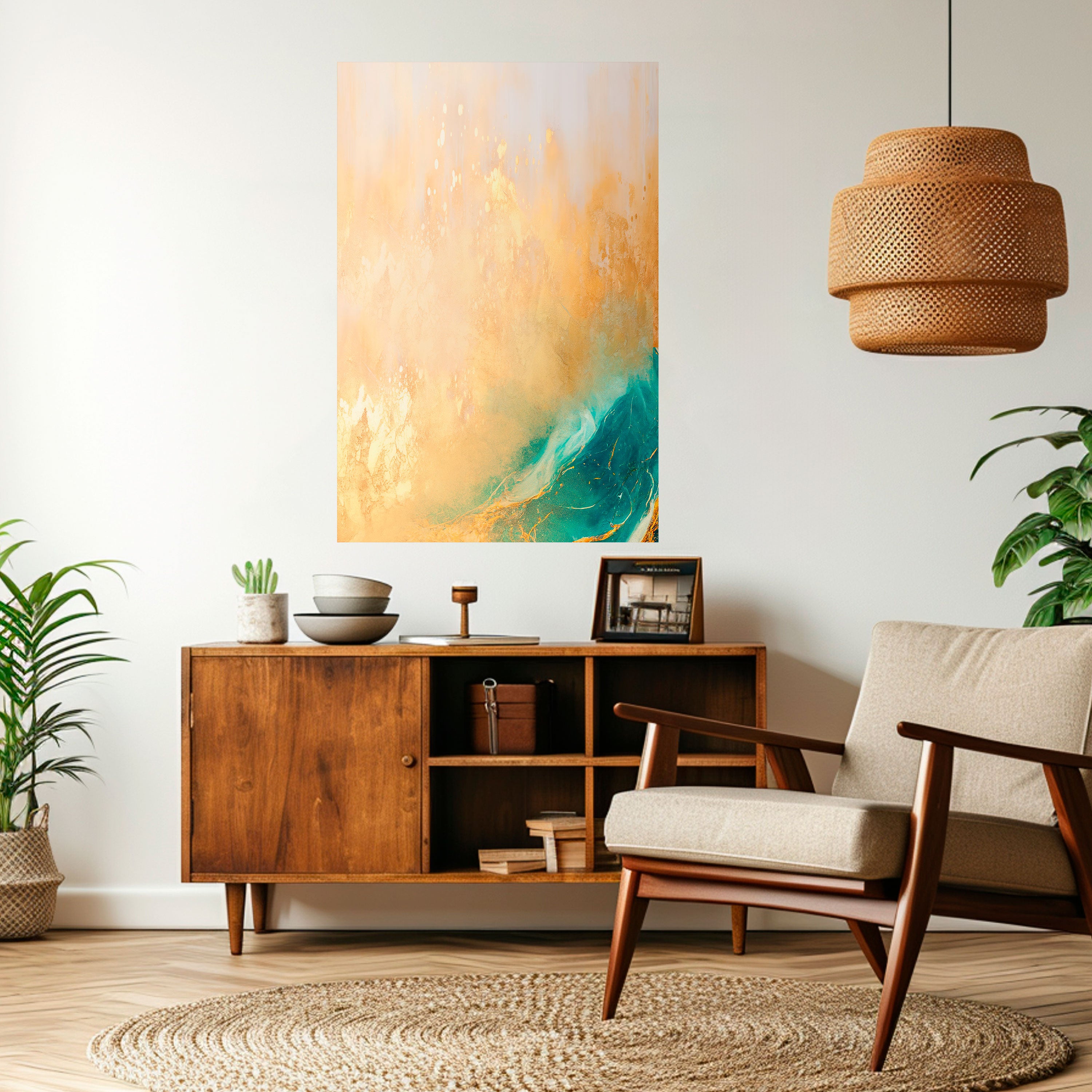 AZURE DREAMS Peel and Stick Vertical Poster