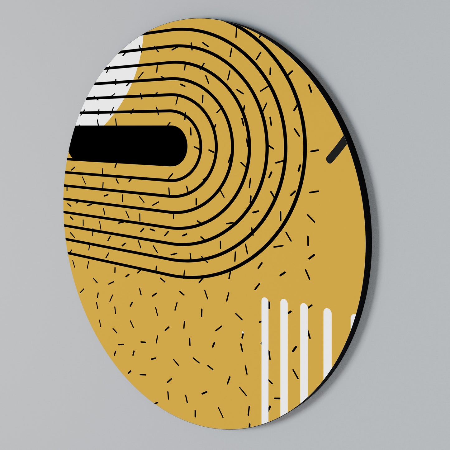 SHAPESHIFT SYMPHONY Arte de pared redondo